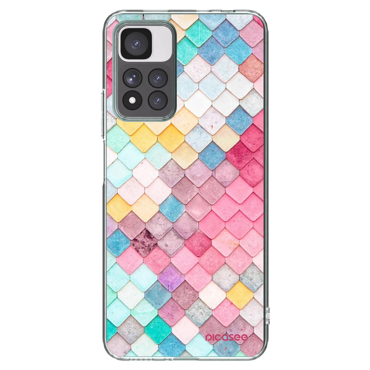 Picasee silikonski prozorni ovitek za Xiaomi Redmi Note 11 Pro+ 5G - Colorful roof