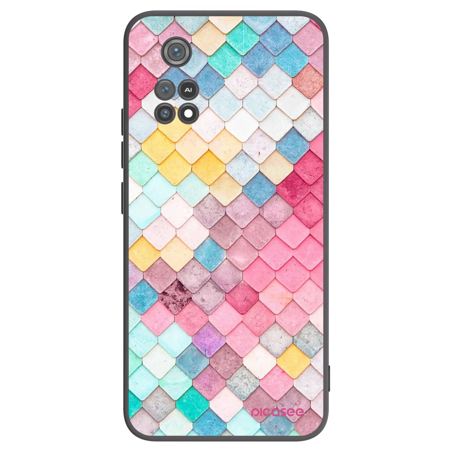 Picasee silikonski črni ovitek za Xiaomi Poco M4 Pro - Colorful roof