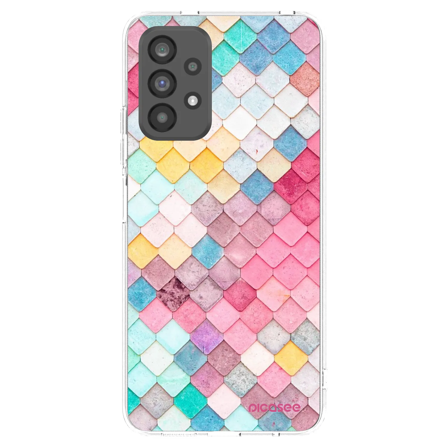 Picasee silikonski prozorni ovitek za Samsung Galaxy A73 5G - Colorful roof