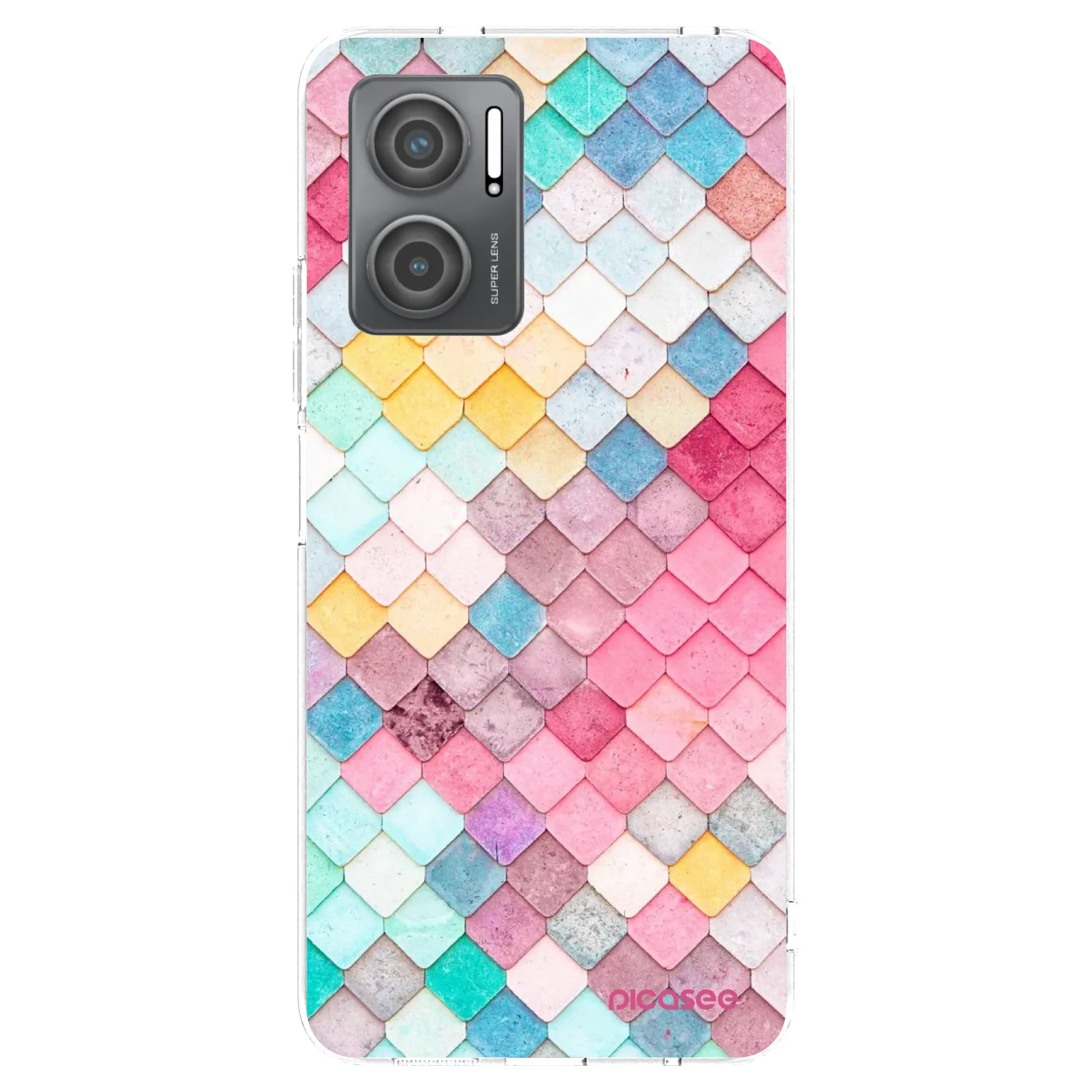 Picasee silikonski prozorni ovitek za Xiaomi Redmi 10 5G - Colorful roof