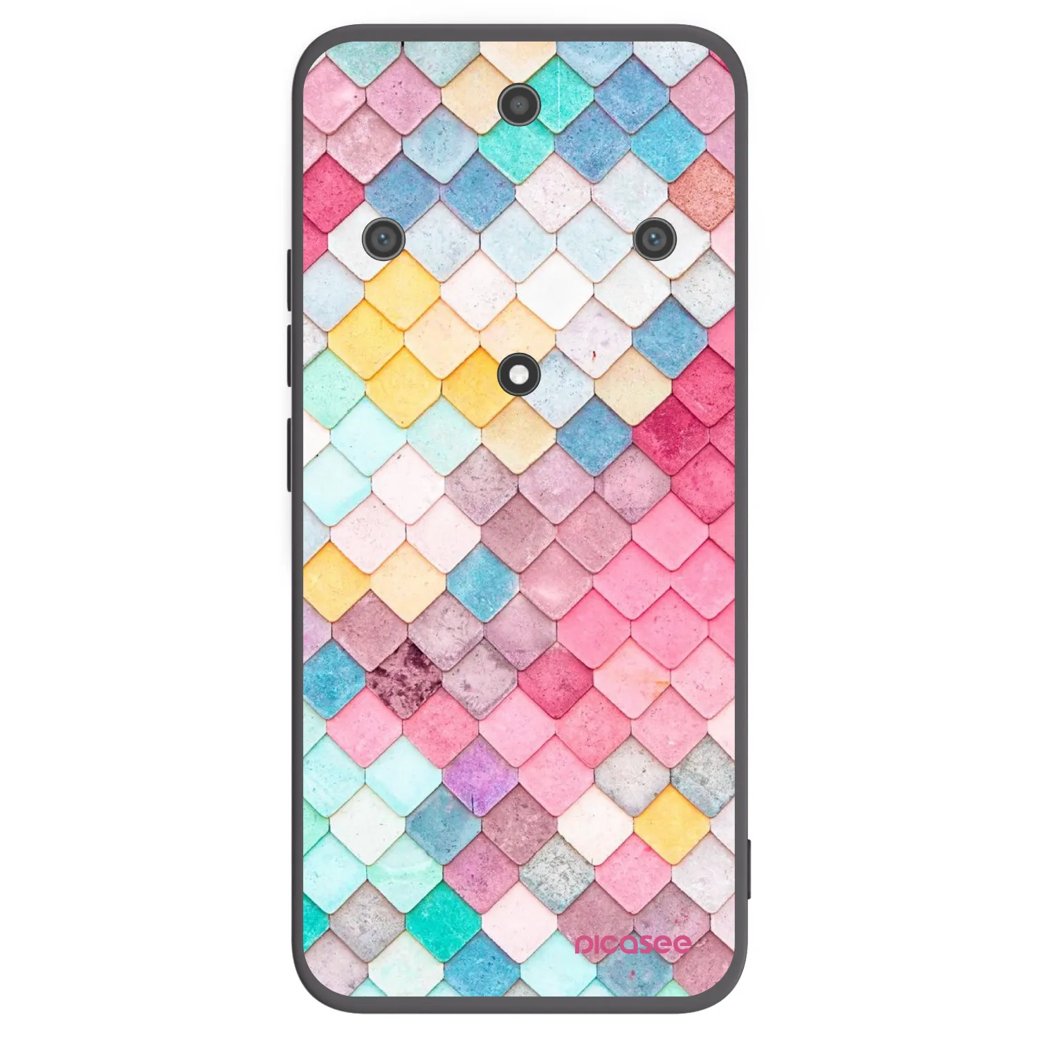 Picasee silikonski črni ovitek za Honor Magic5 Lite 5G - Colorful roof