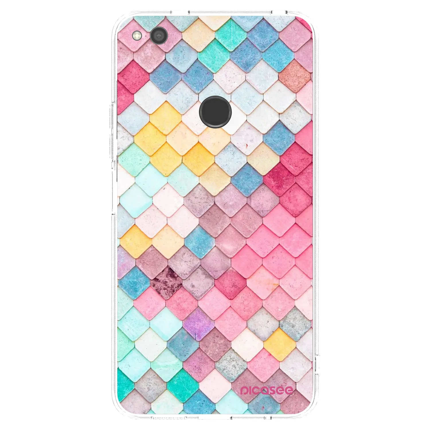 Picasee silikonski prozorni ovitek za Huawei P9 Lite 2017 - Colorful roof