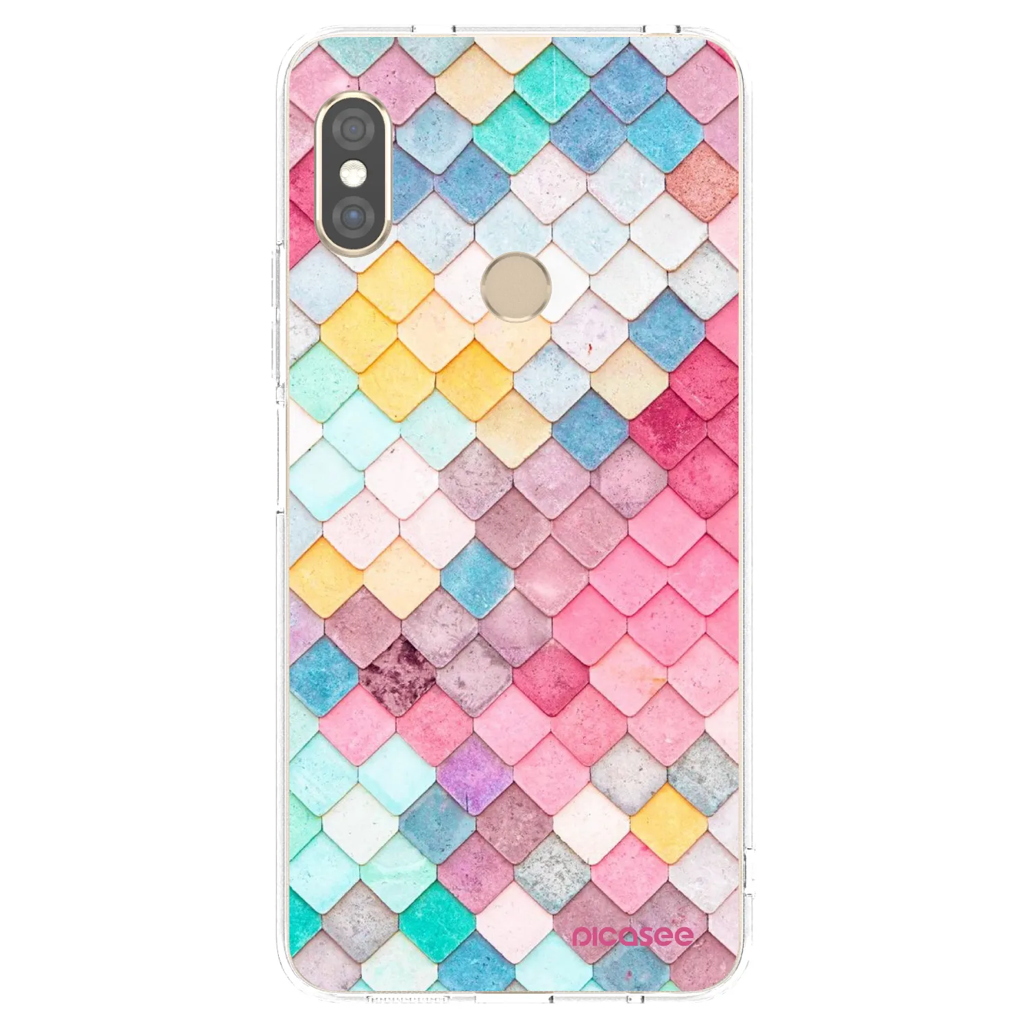 Picasee silikonski prozorni ovitek za Xiaomi Redmi Note 5 Global - Colorful roof
