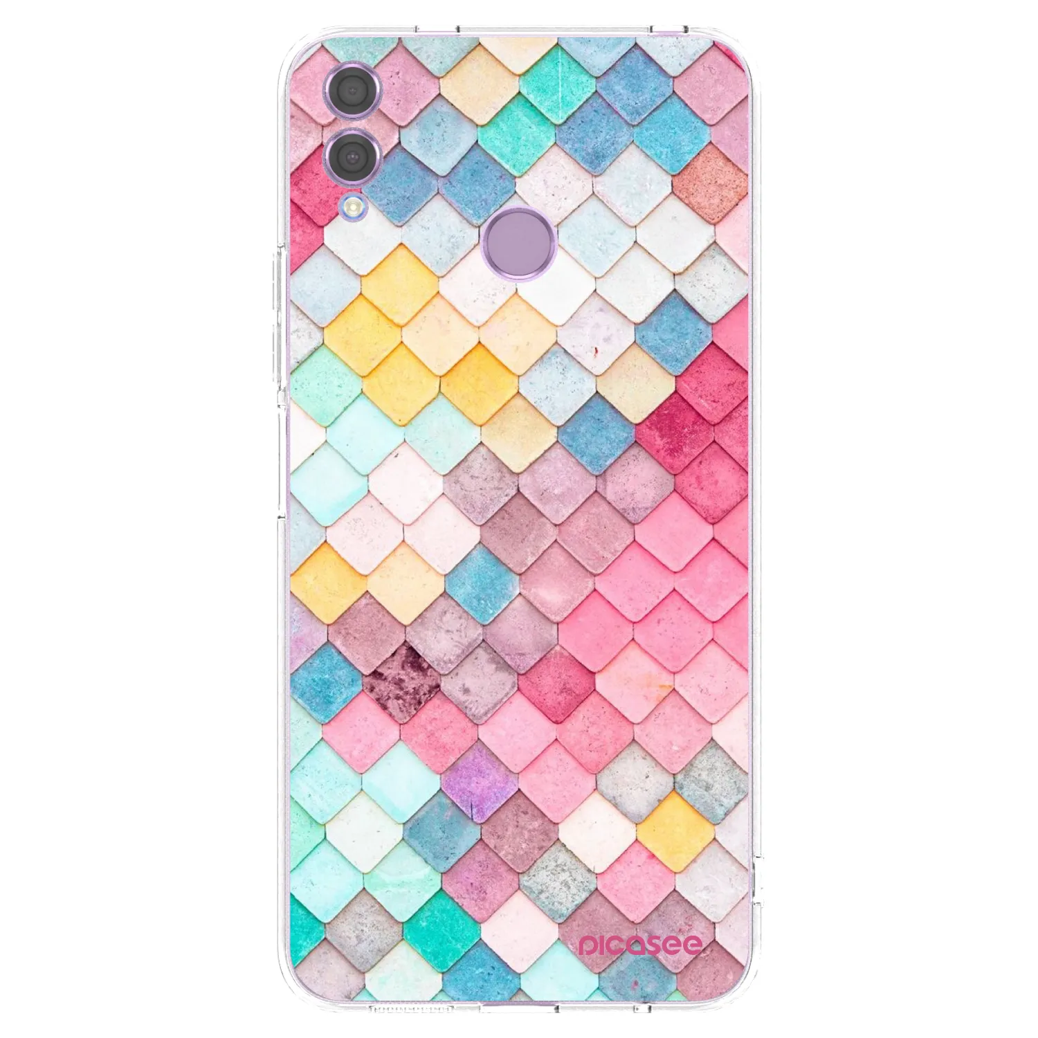 Picasee silikonski prozorni ovitek za Honor 8X - Colorful roof