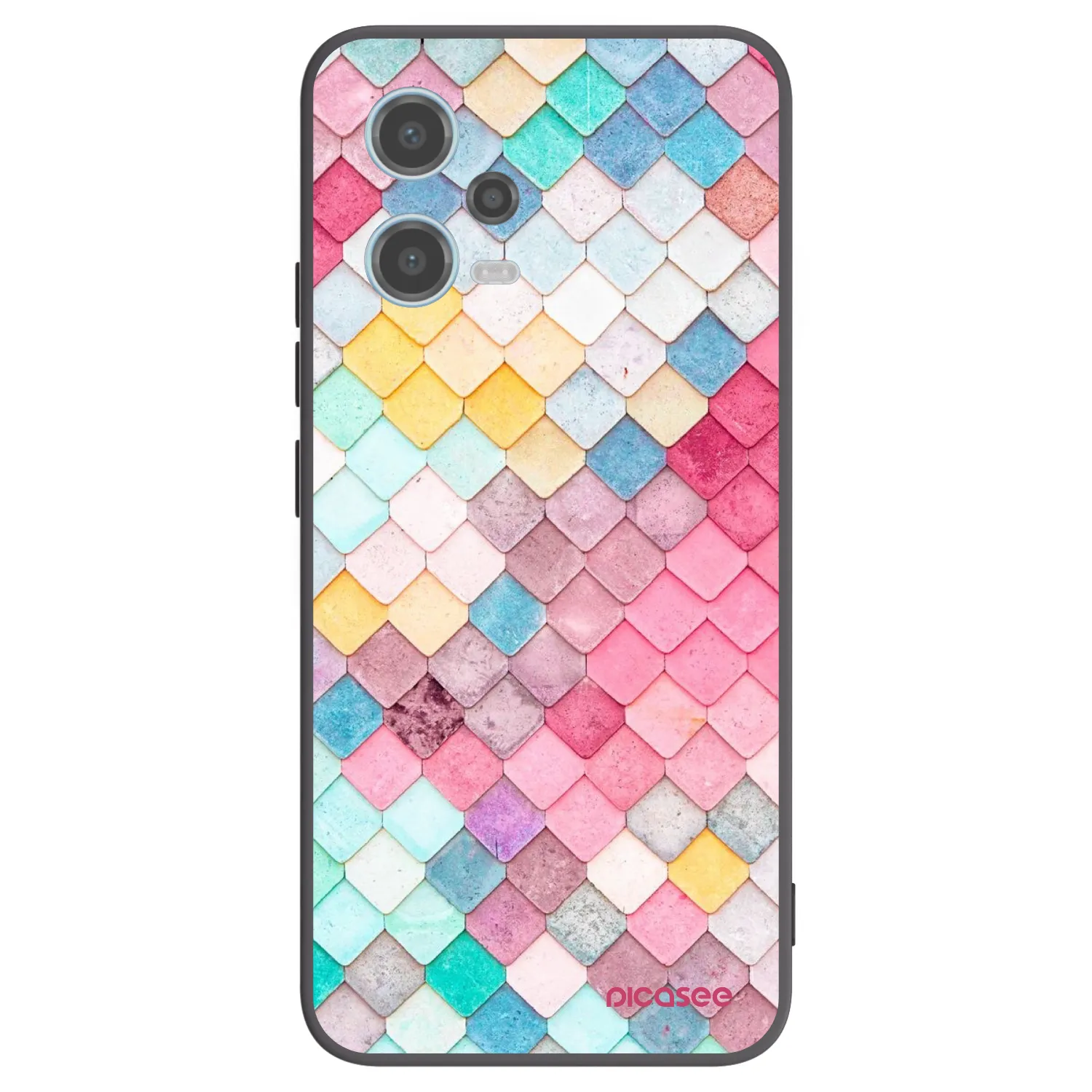 Picasee silikonski črni ovitek za Xiaomi Redmi Note 12 5G - Colorful roof