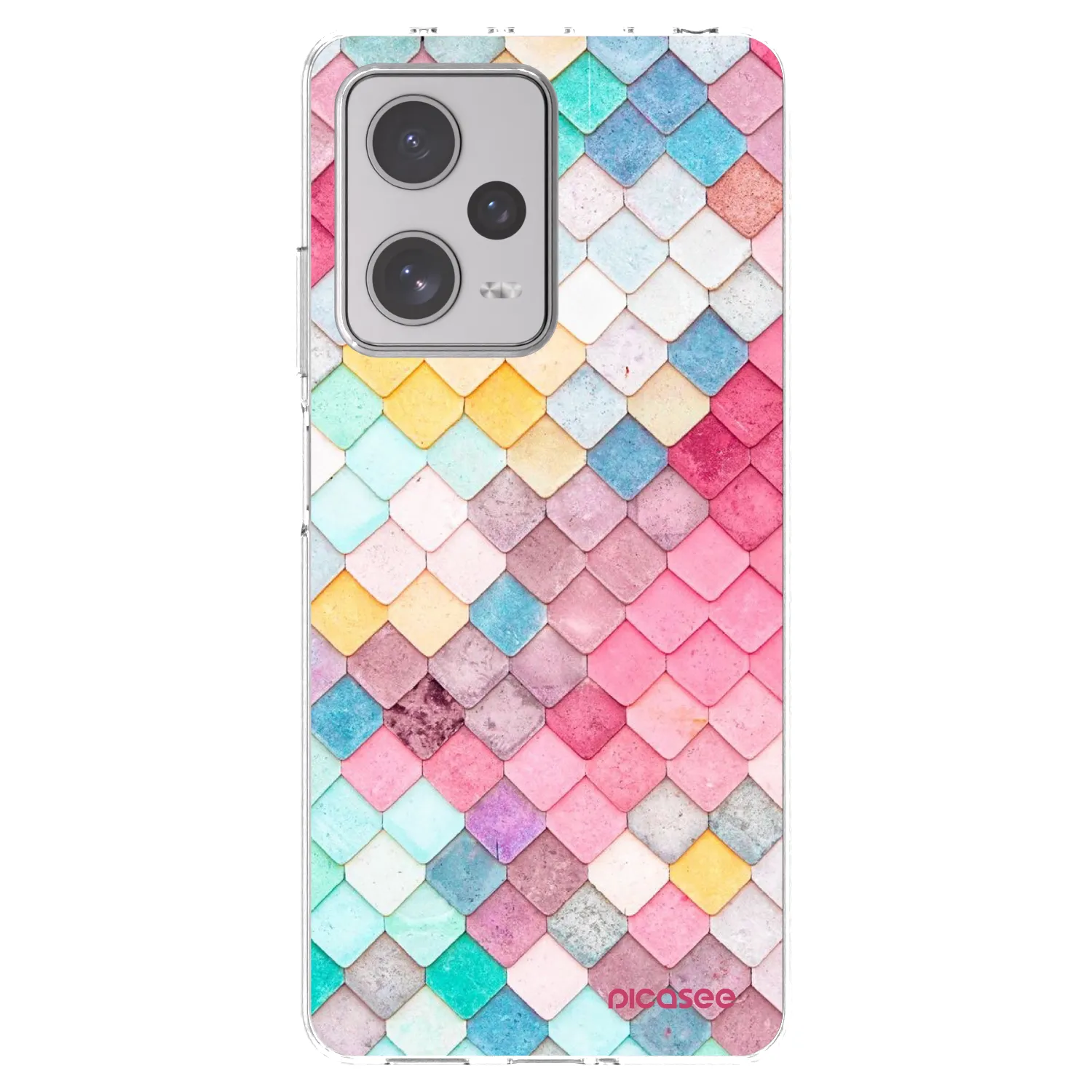 Picasee silikonski prozorni ovitek za Xiaomi Redmi Note 12 Pro+ 5G - Colorful roof