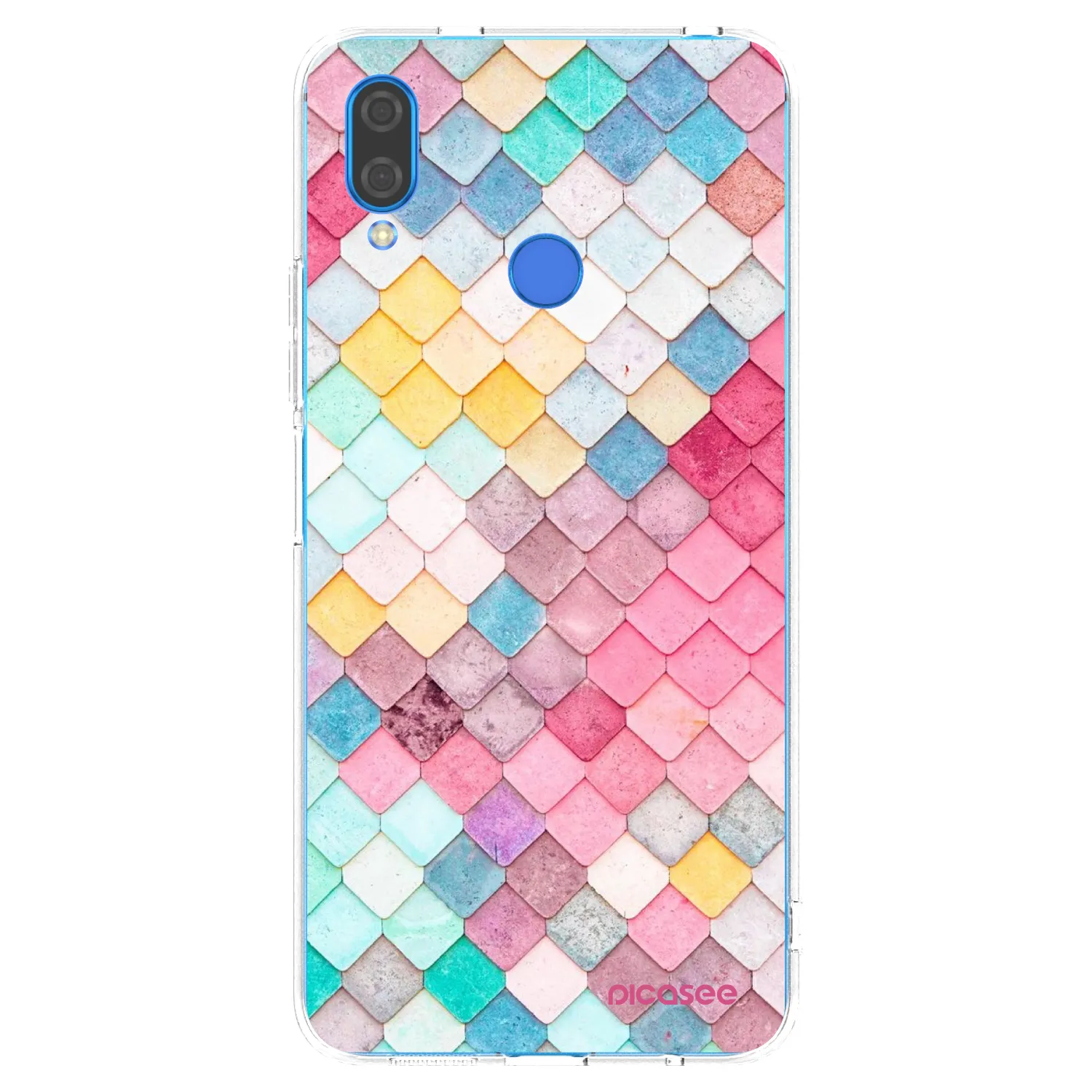 Picasee silikonski prozorni ovitek za Huawei Nova 3 - Colorful roof