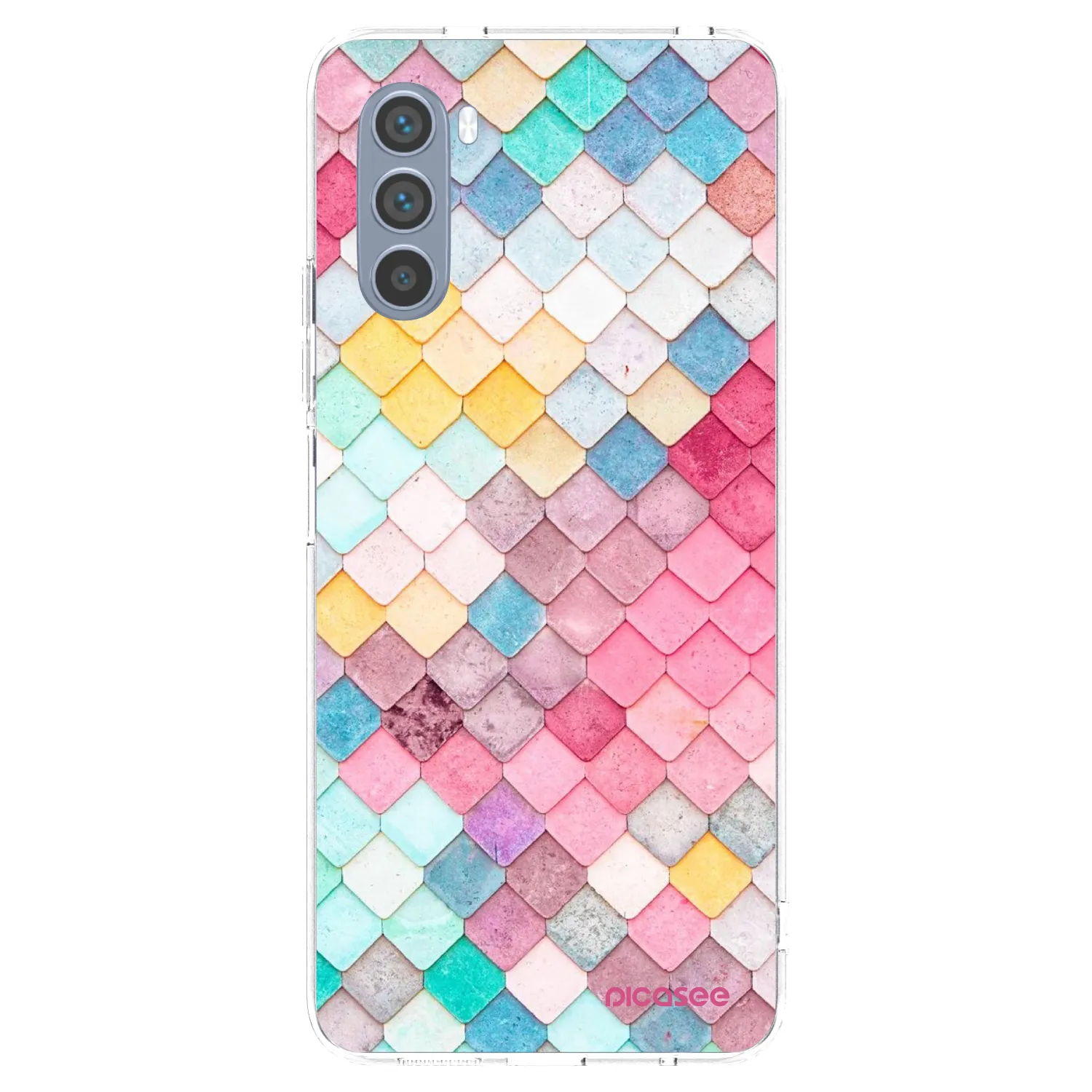 Picasee silikonski prozorni ovitek za Motorola Moto G62 - Colorful roof