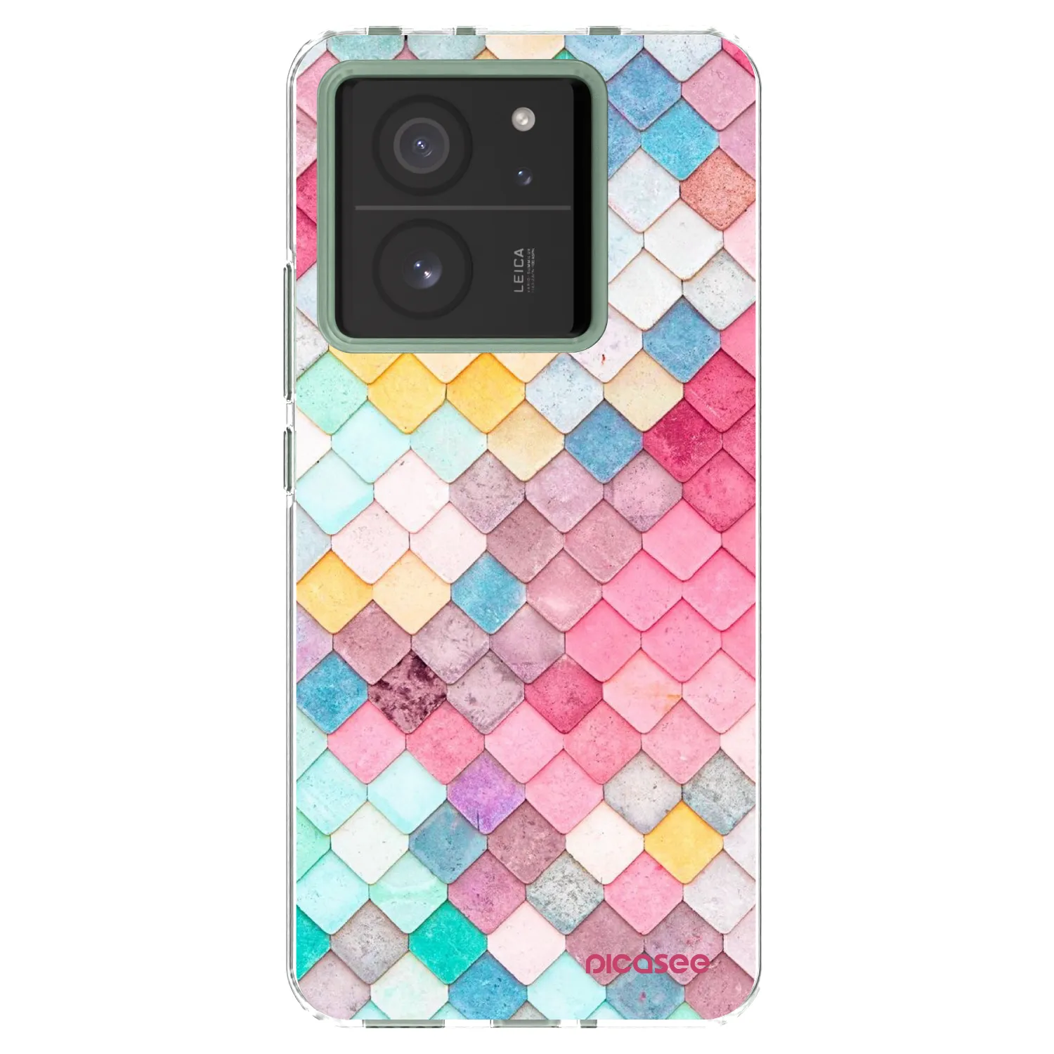 Picasee silikonski prozorni ovitek za Xiaomi 13T Pro - Colorful roof