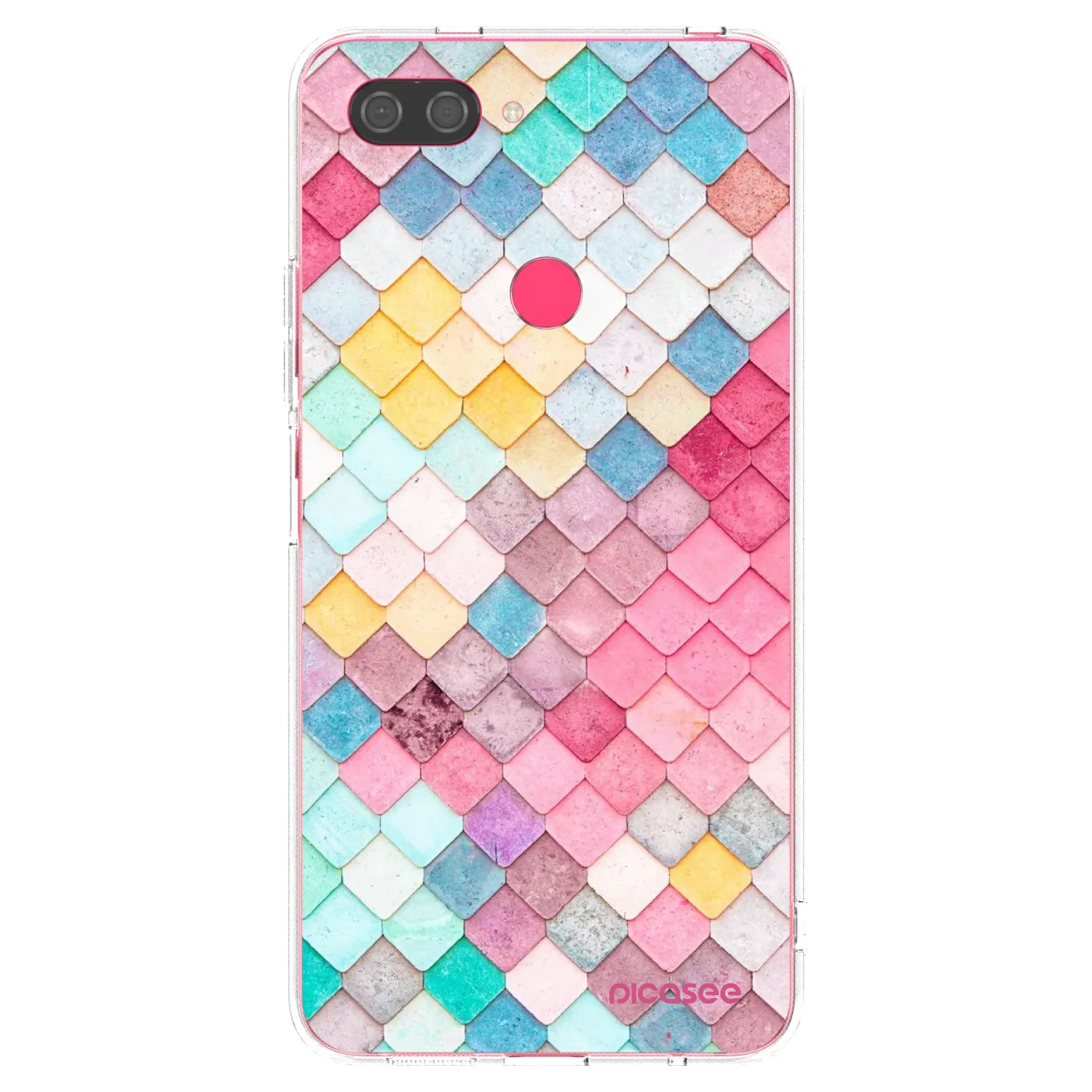 Picasee silikonski prozorni ovitek za Xiaomi Mi 8 Lite - Colorful roof