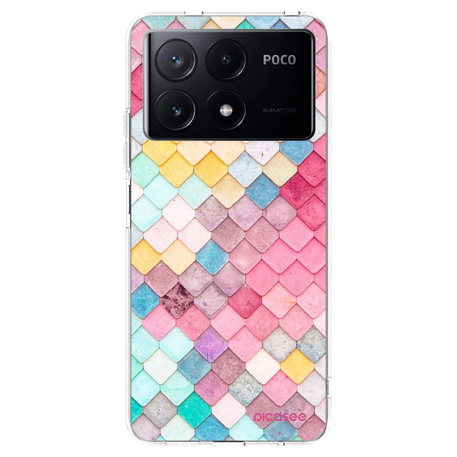 Picasee silikonski prozorni ovitek za Xiaomi Poco X6 Pro - Colorful roof