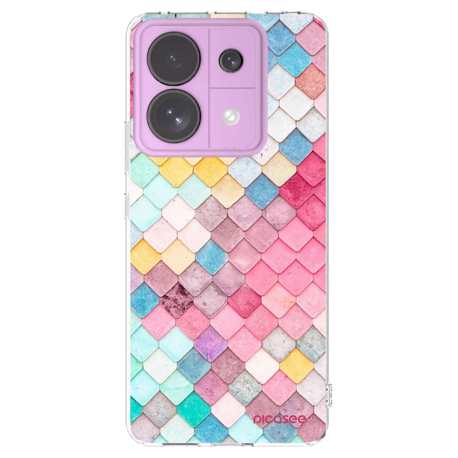 Picasee silikonski prozorni ovitek za Xiaomi Redmi Note 13 Pro 5G - Colorful roof