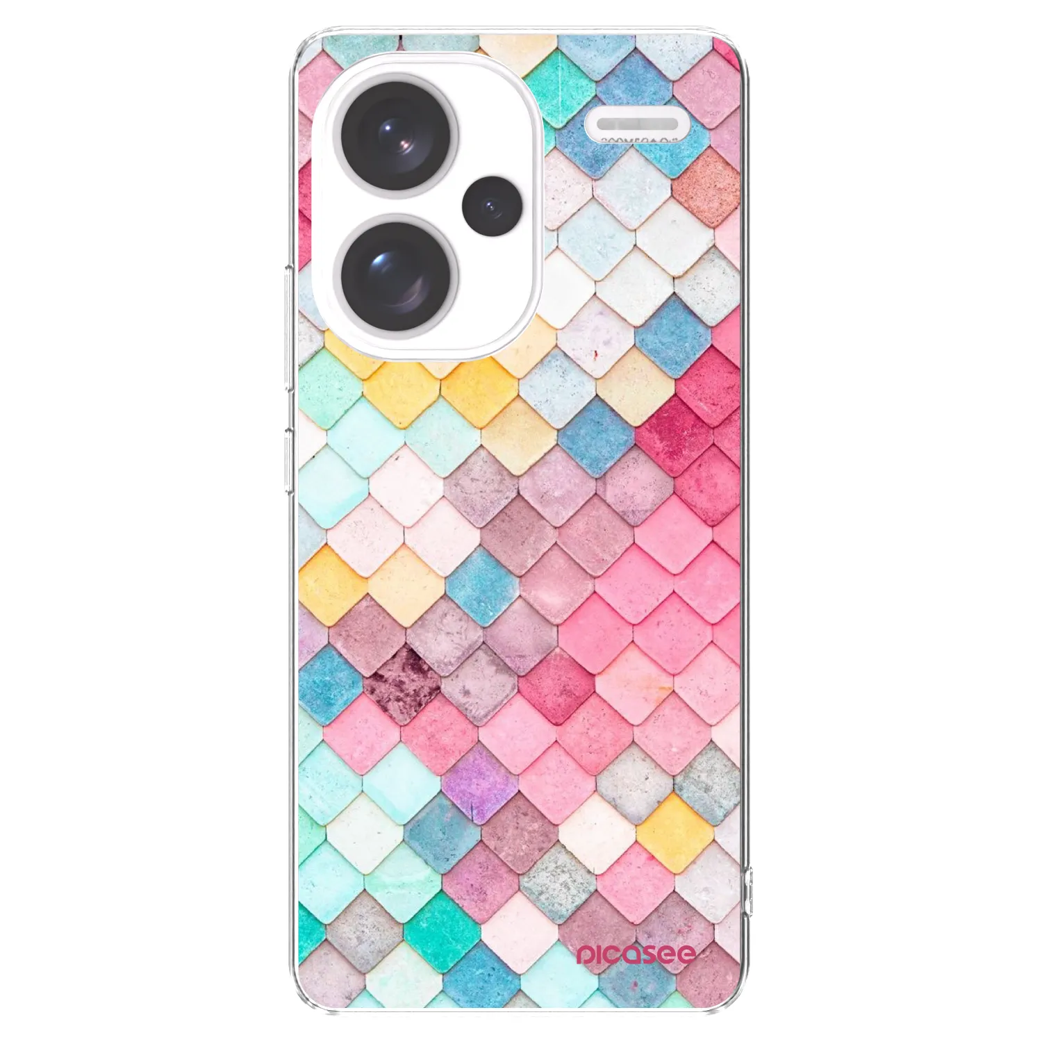 Picasee silikonski prozorni ovitek za Xiaomi Redmi Note 13 Pro+ 5G - Colorful roof