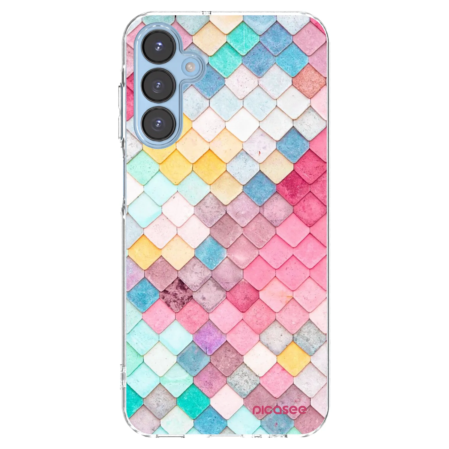 Picasee silikonski prozorni ovitek za Samsung Galaxy A15 A156B 5G - Colorful roof