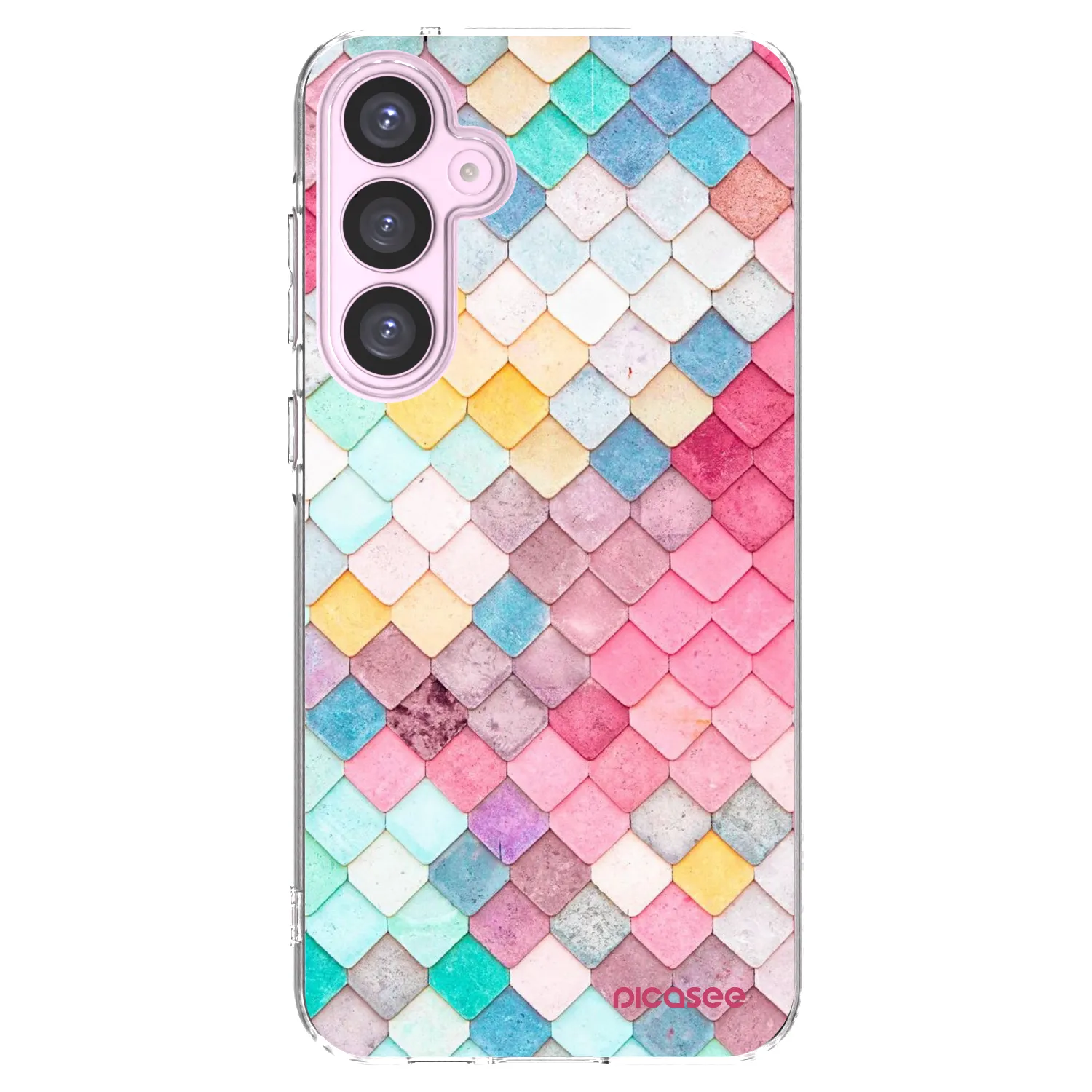 Picasee silikonski prozorni ovitek za Samsung Galaxy A55 5G A556B - Colorful roof