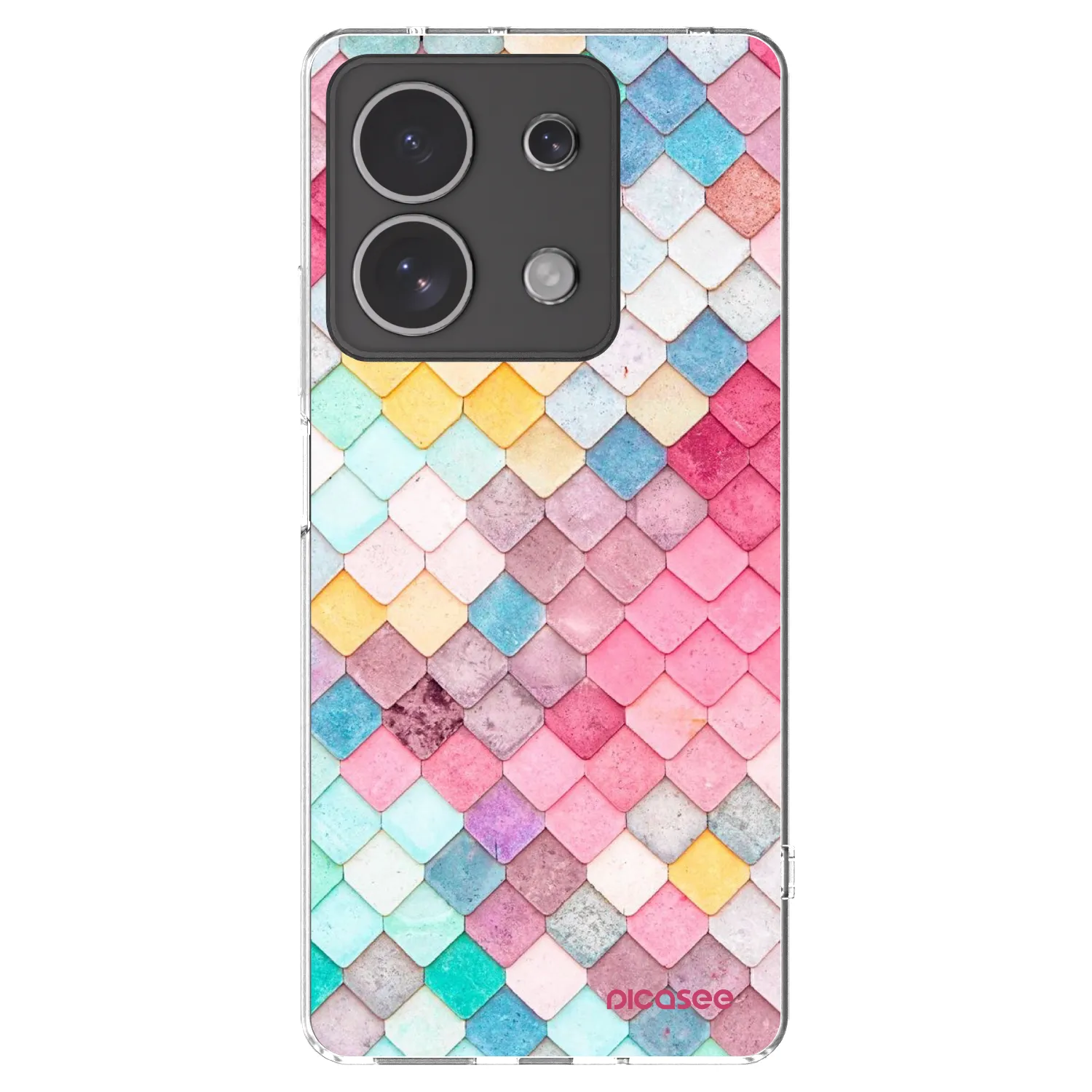 Picasee silikonski prozorni ovitek za Xiaomi Redmi Note 13 4G - Colorful roof