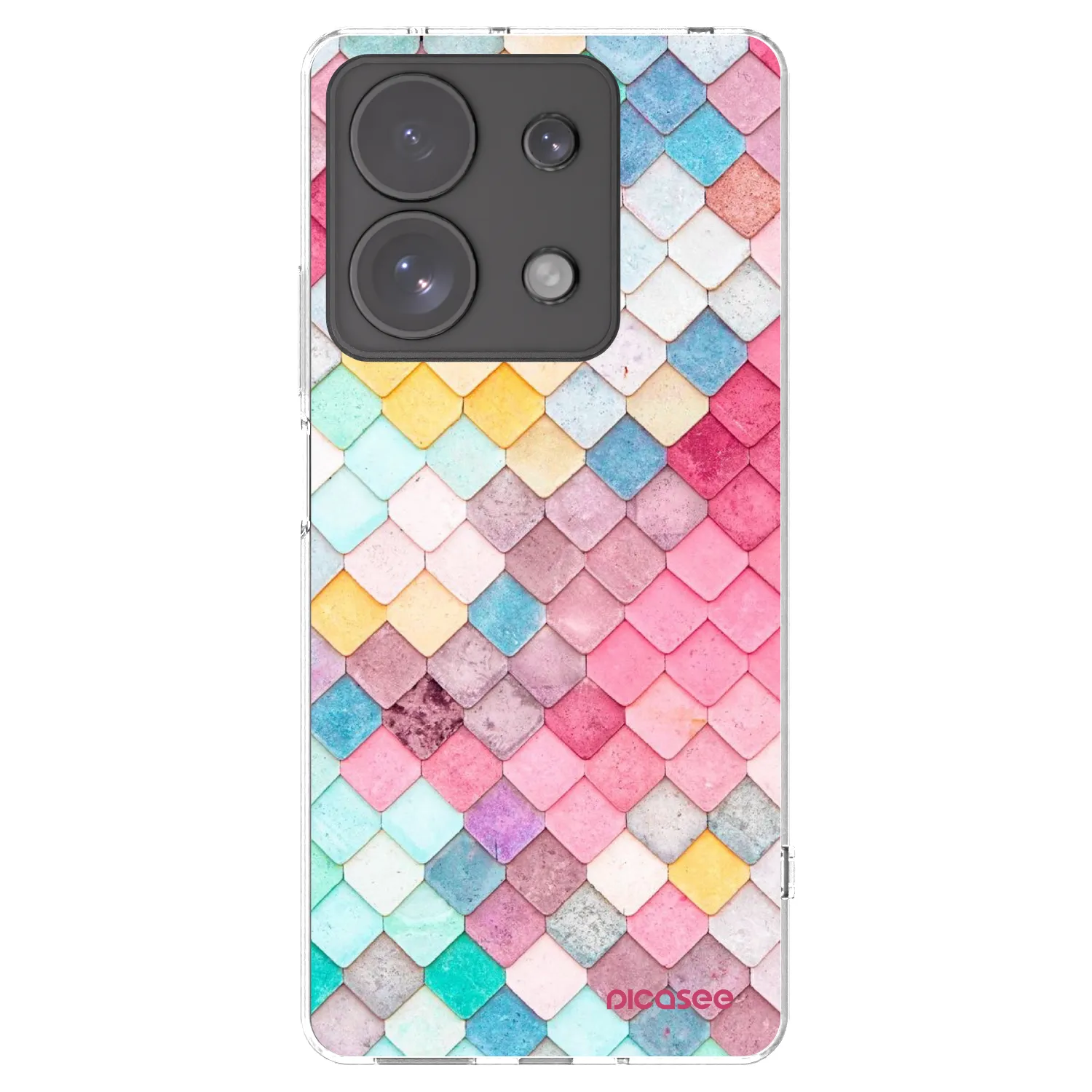 Picasee silikonski prozorni ovitek za Xiaomi Redmi Note 13 Pro 4G - Colorful roof