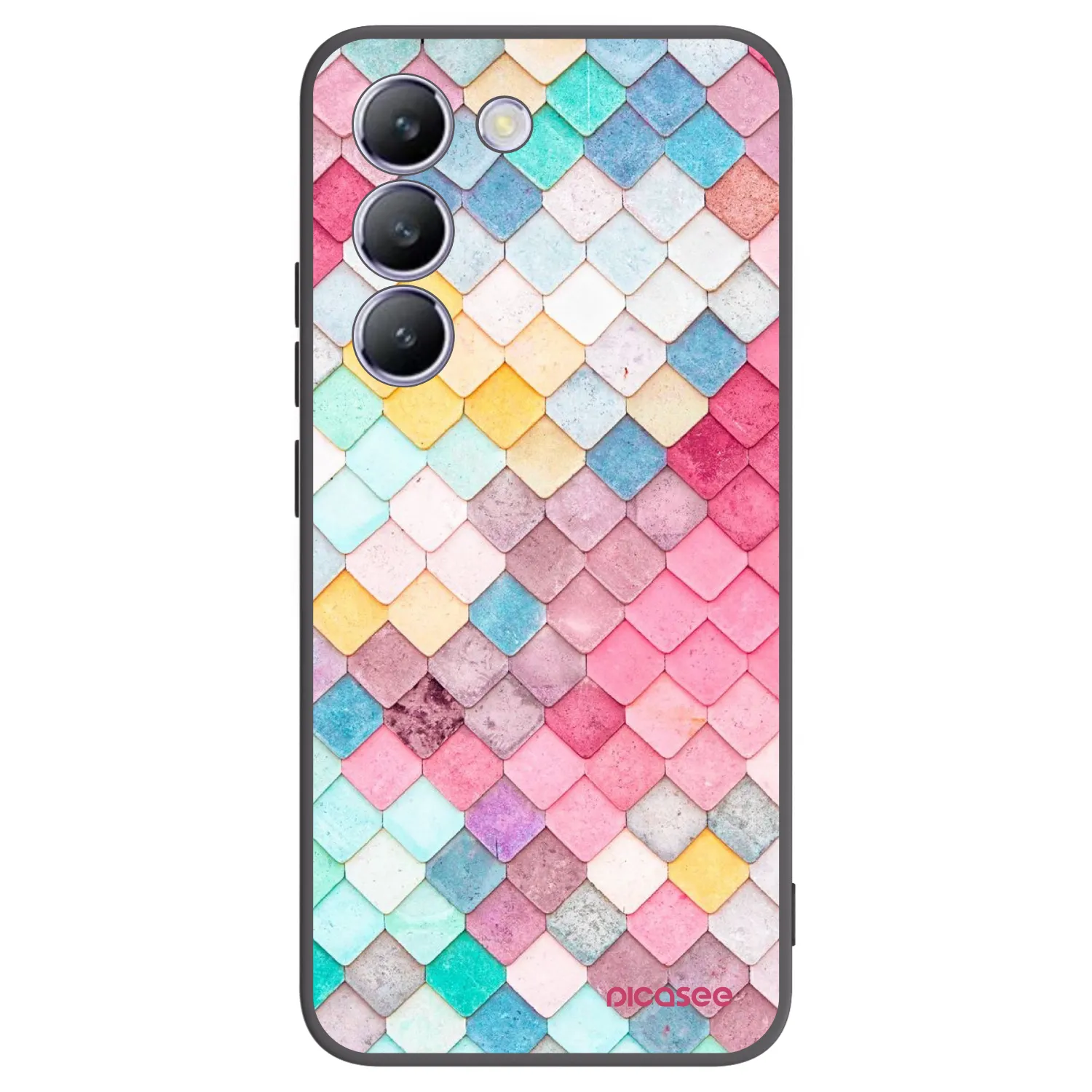 Picasee silikonski črni ovitek za Vivo V40 SE 5G - Colorful roof