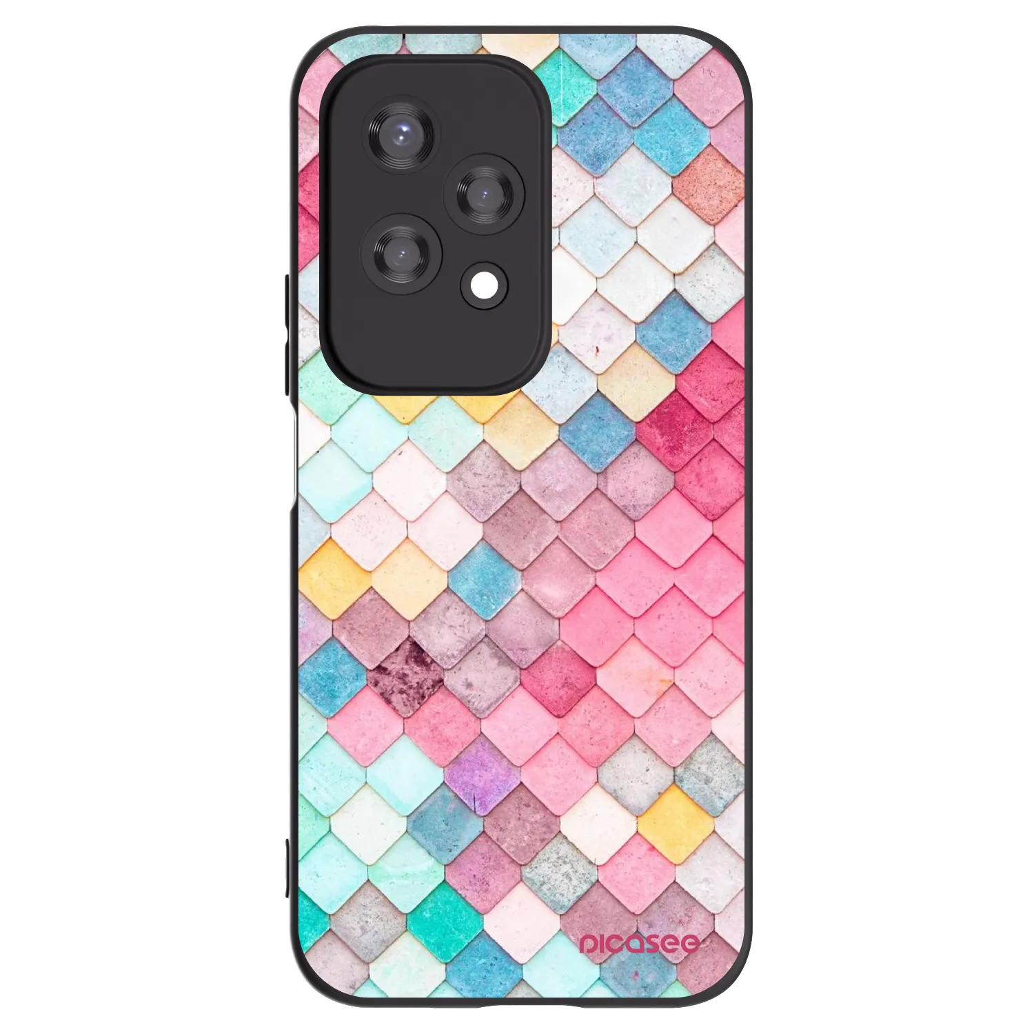 Picasee silikonski črni ovitek za Honor 200 Lite - Colorful roof