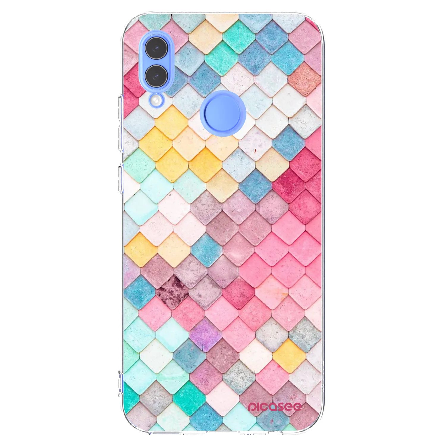 Picasee silikonski prozorni ovitek za Huawei P Smart 2019 - Colorful roof