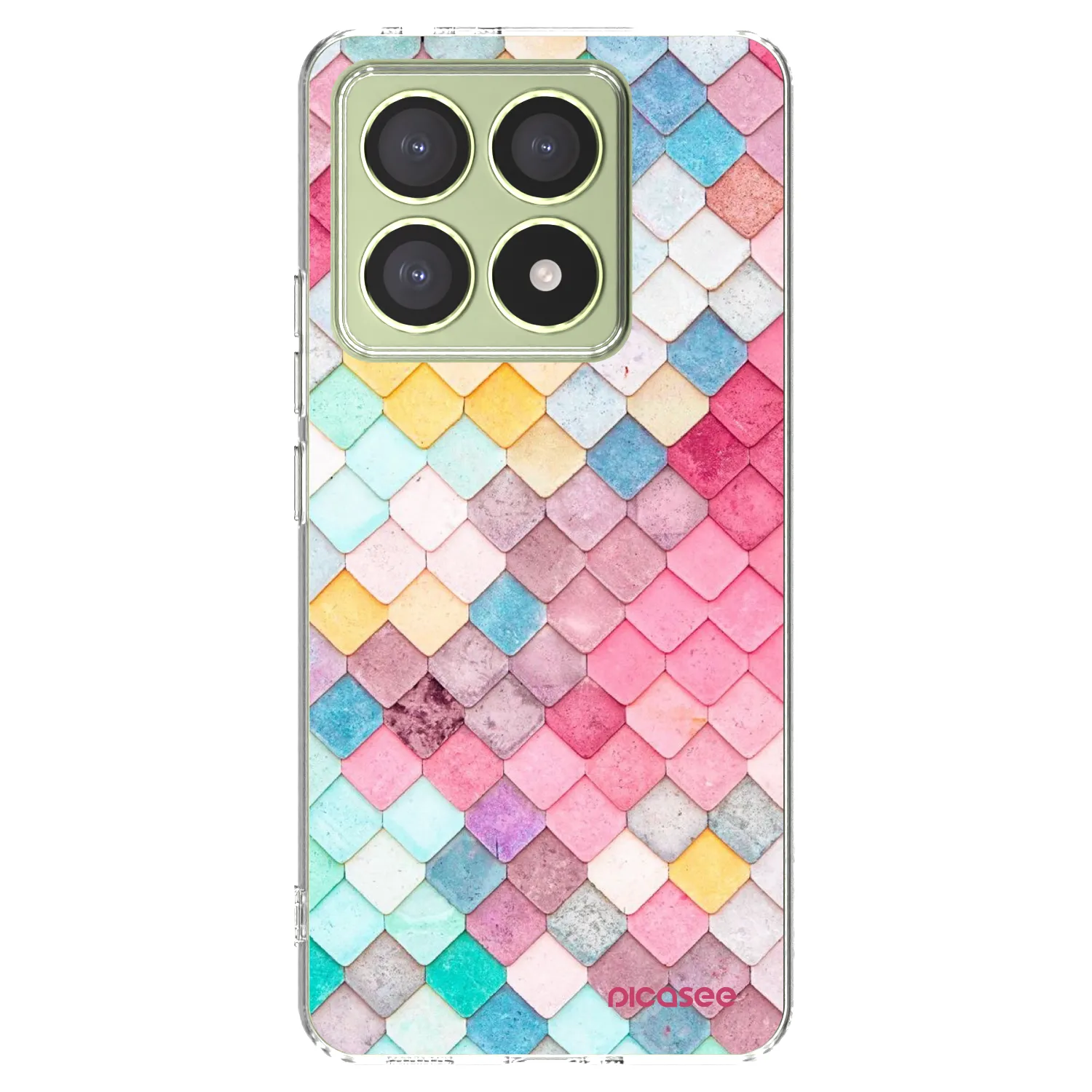 Picasee silikonski prozorni ovitek za Xiaomi 14T - Colorful roof