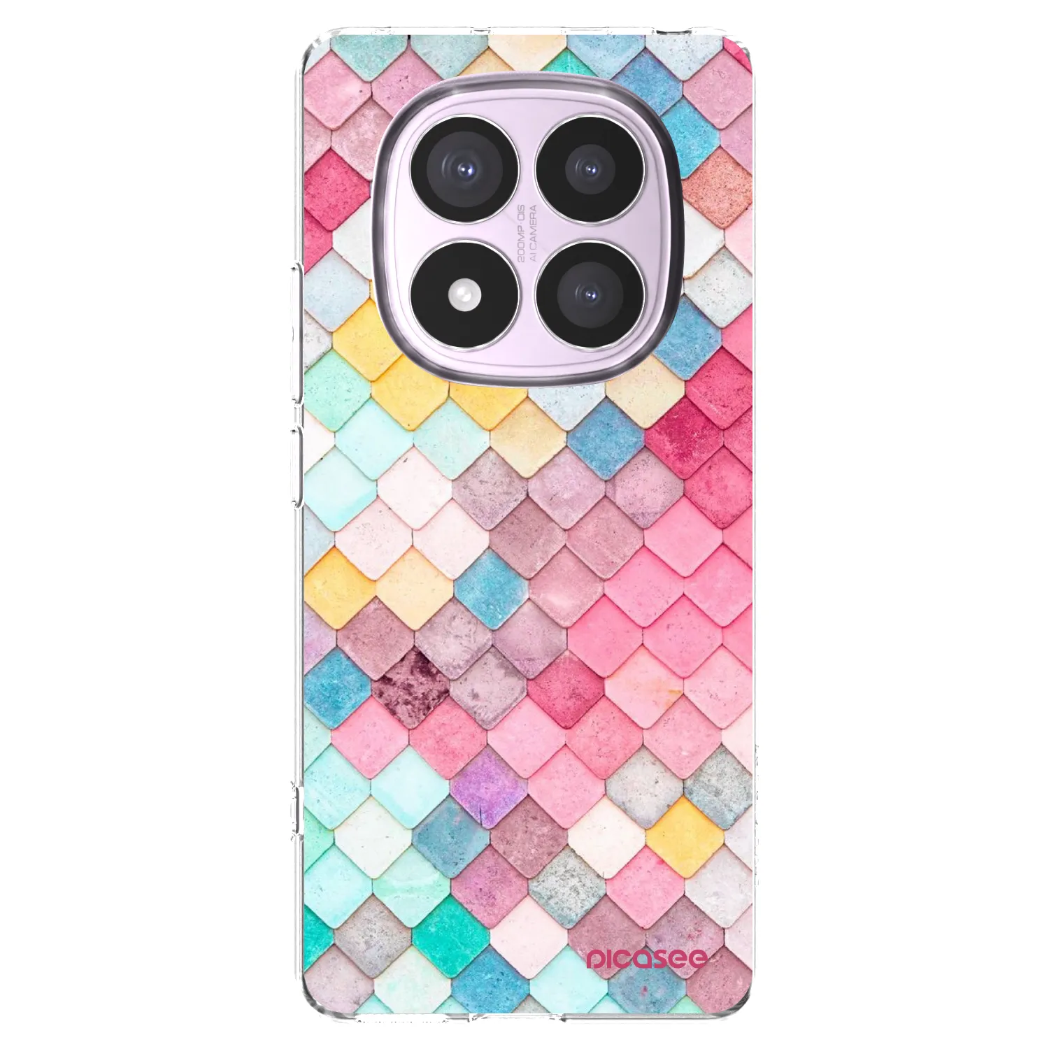 Picasee silikonski prozorni ovitek za Xiaomi Redmi Note 14 Pro 5G - Colorful roof