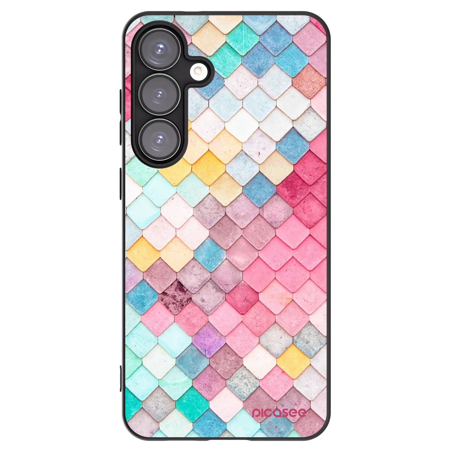 Picasee silikonski črni ovitek za Samsung Galaxy S25+ 5G - Colorful roof