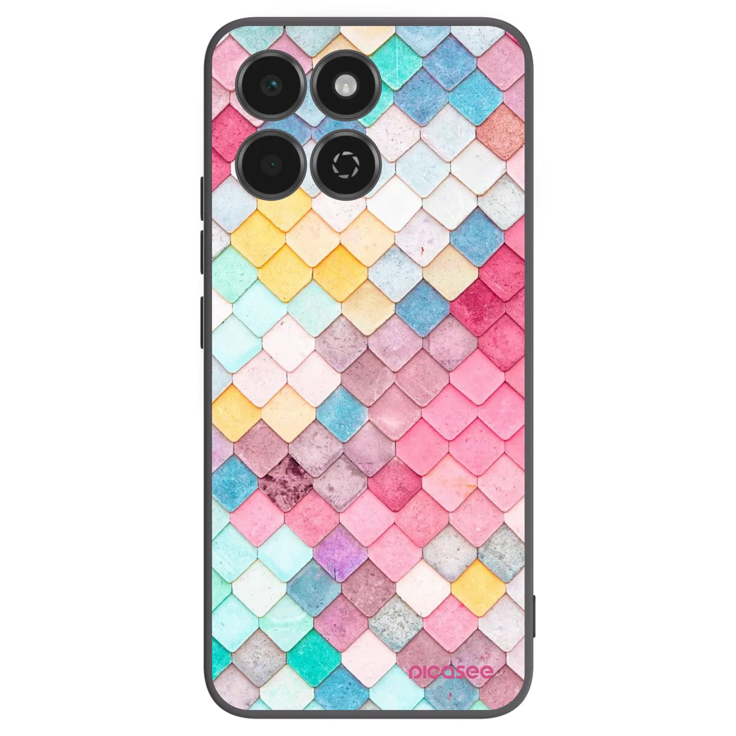Picasee silikonski črni ovitek za Honor 200 Smart 5G - Colorful roof