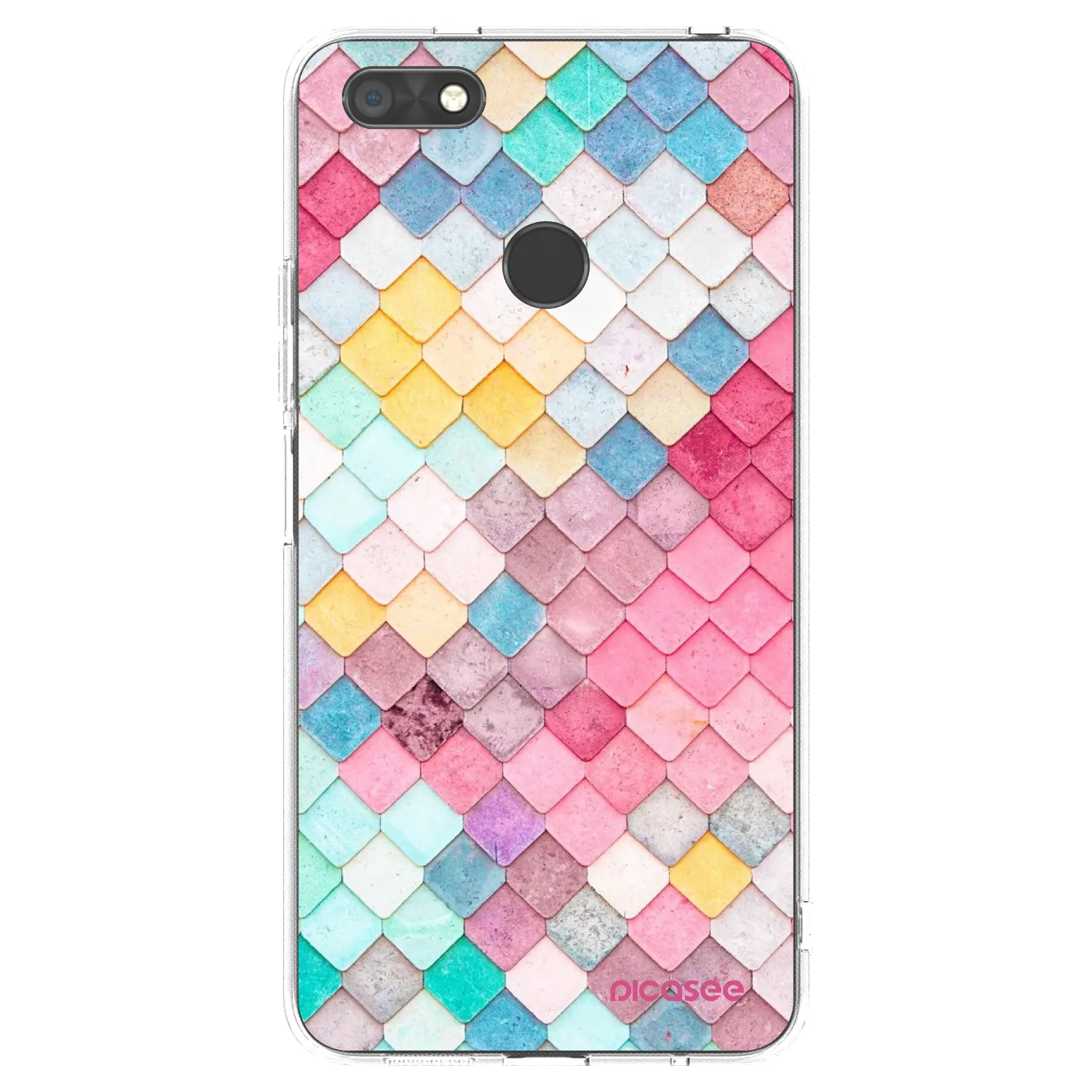 Picasee silikonski prozorni ovitek za Huawei P9 Lite Mini - Colorful roof