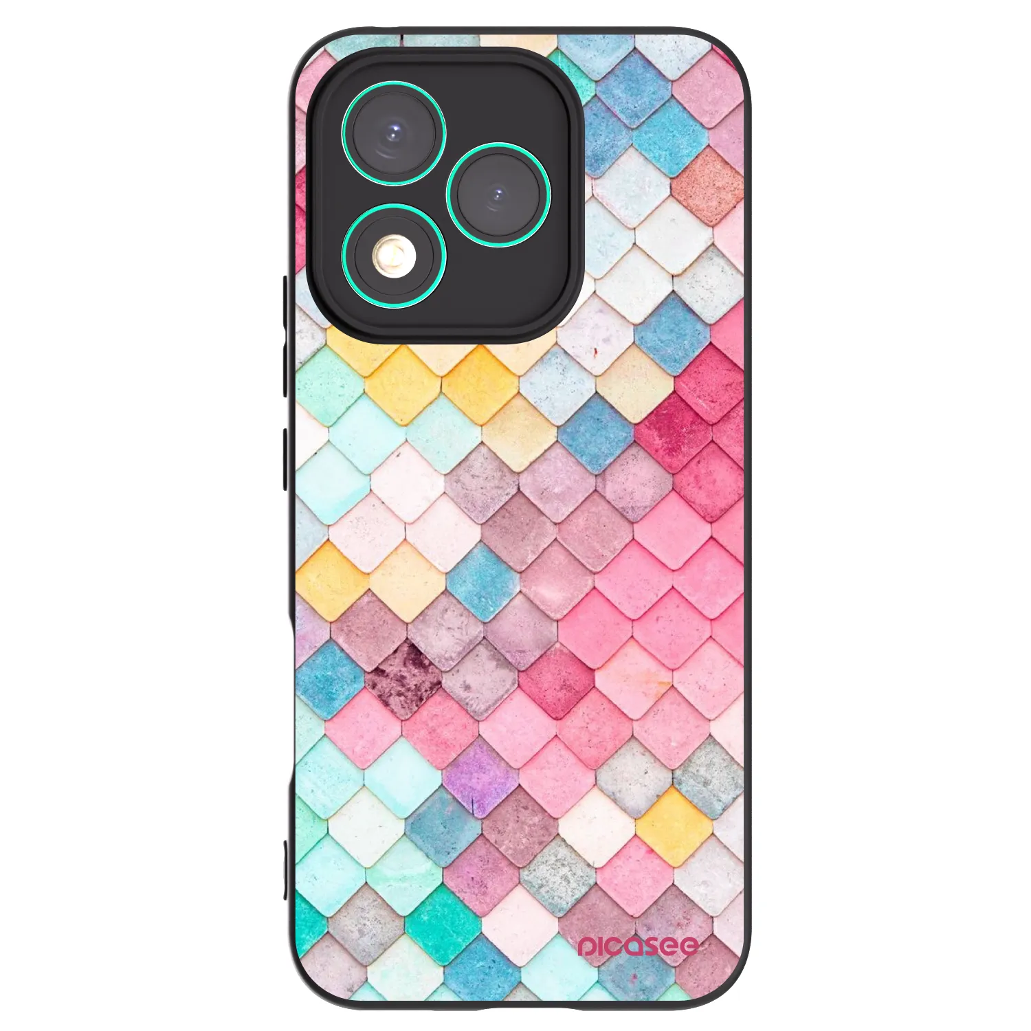 Picasee silikonski črni ovitek za Honor 400 Lite 5G - Colorful roof