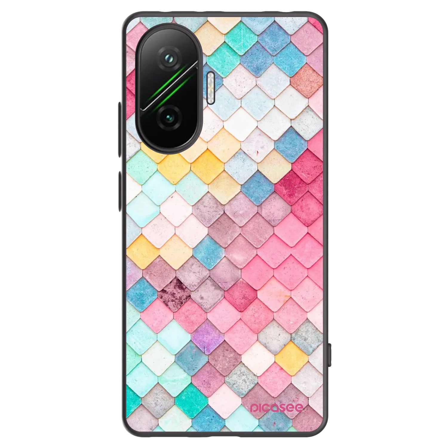 Picasee silikonski črni ovitek za Xiaomi Poco F7 Pro 5G - Colorful roof