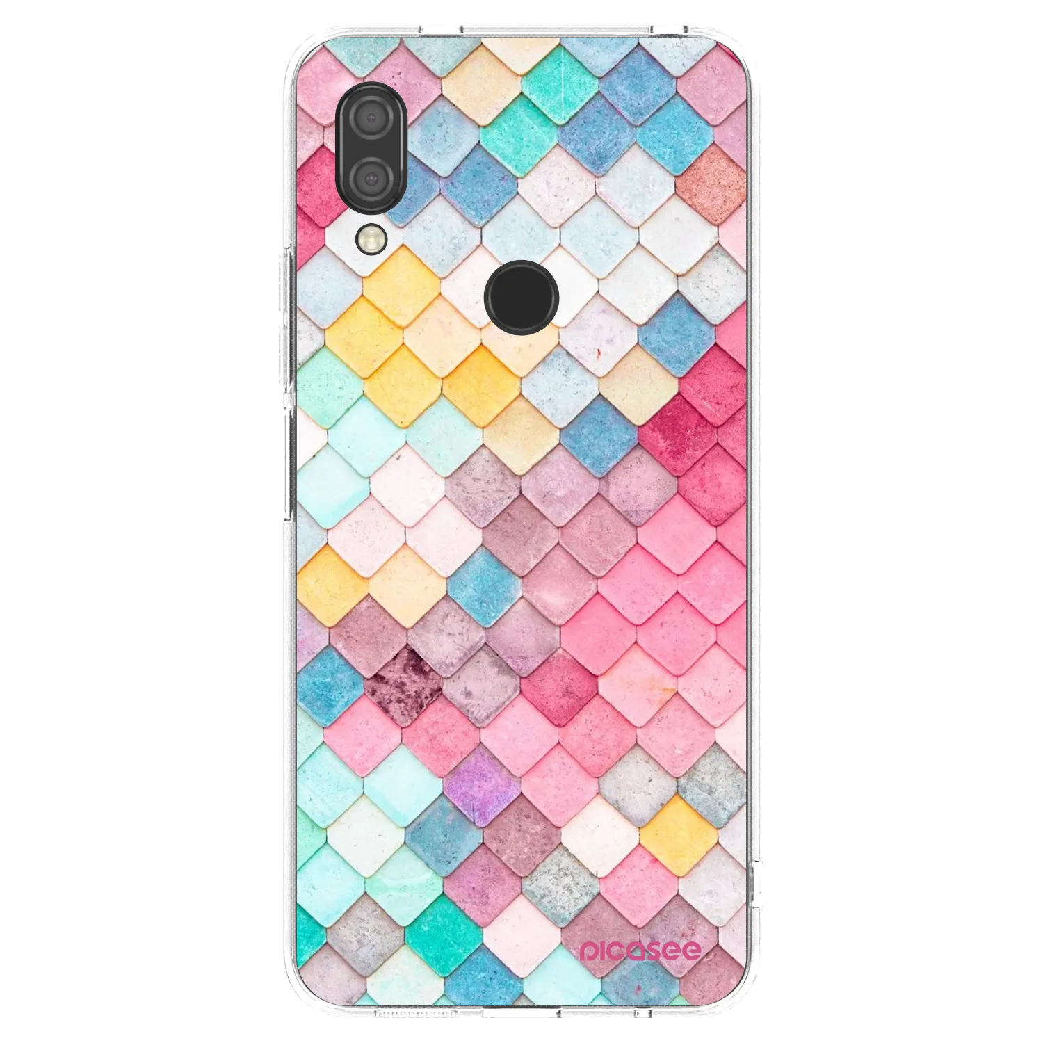 Picasee silikonski prozorni ovitek za Xiaomi Redmi 7 - Colorful roof