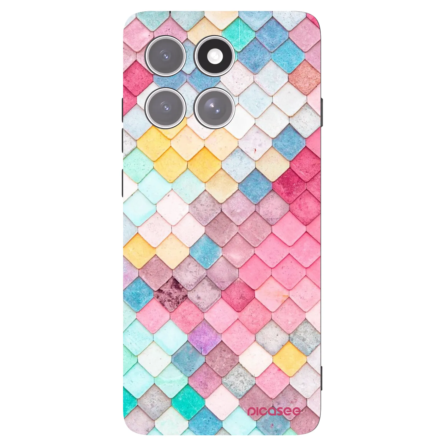 Picasee silikonski črni ovitek za Motorola Edge 60 Pro - Colorful roof