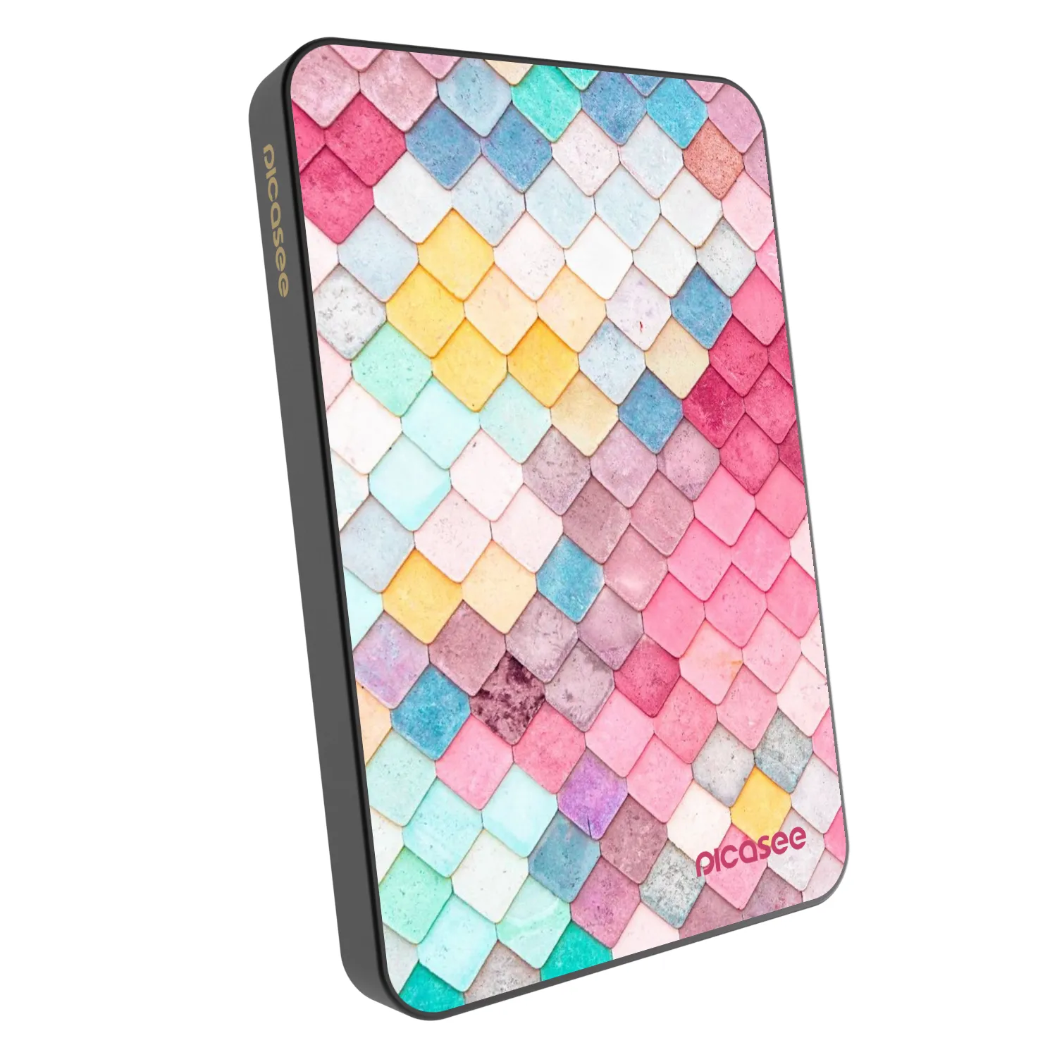 Picasee Prenosna baterija z MagSafe 5 000 mAh Siva - Colorful roof