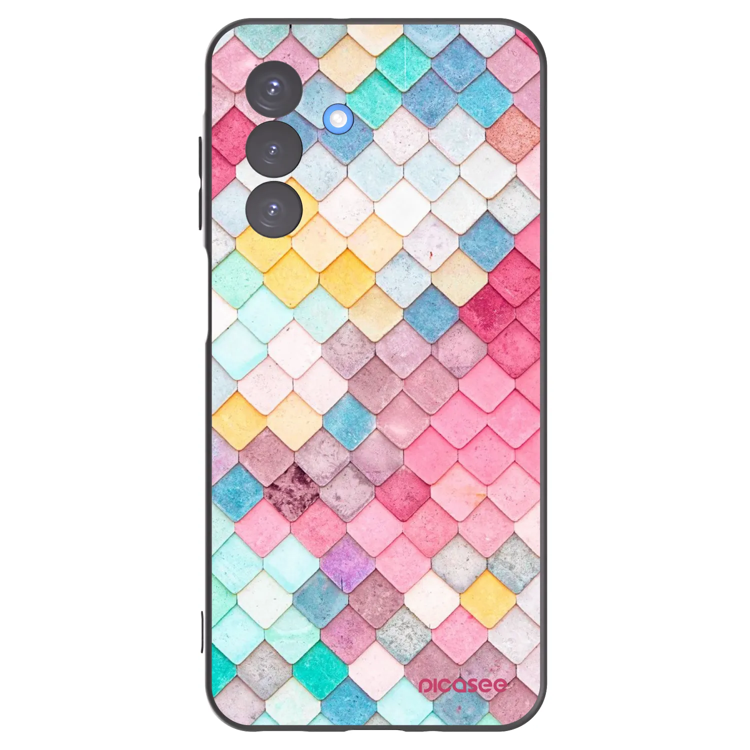 Picasee silikonski črni ovitek za Samsung Galaxy A17 5G - Colorful roof