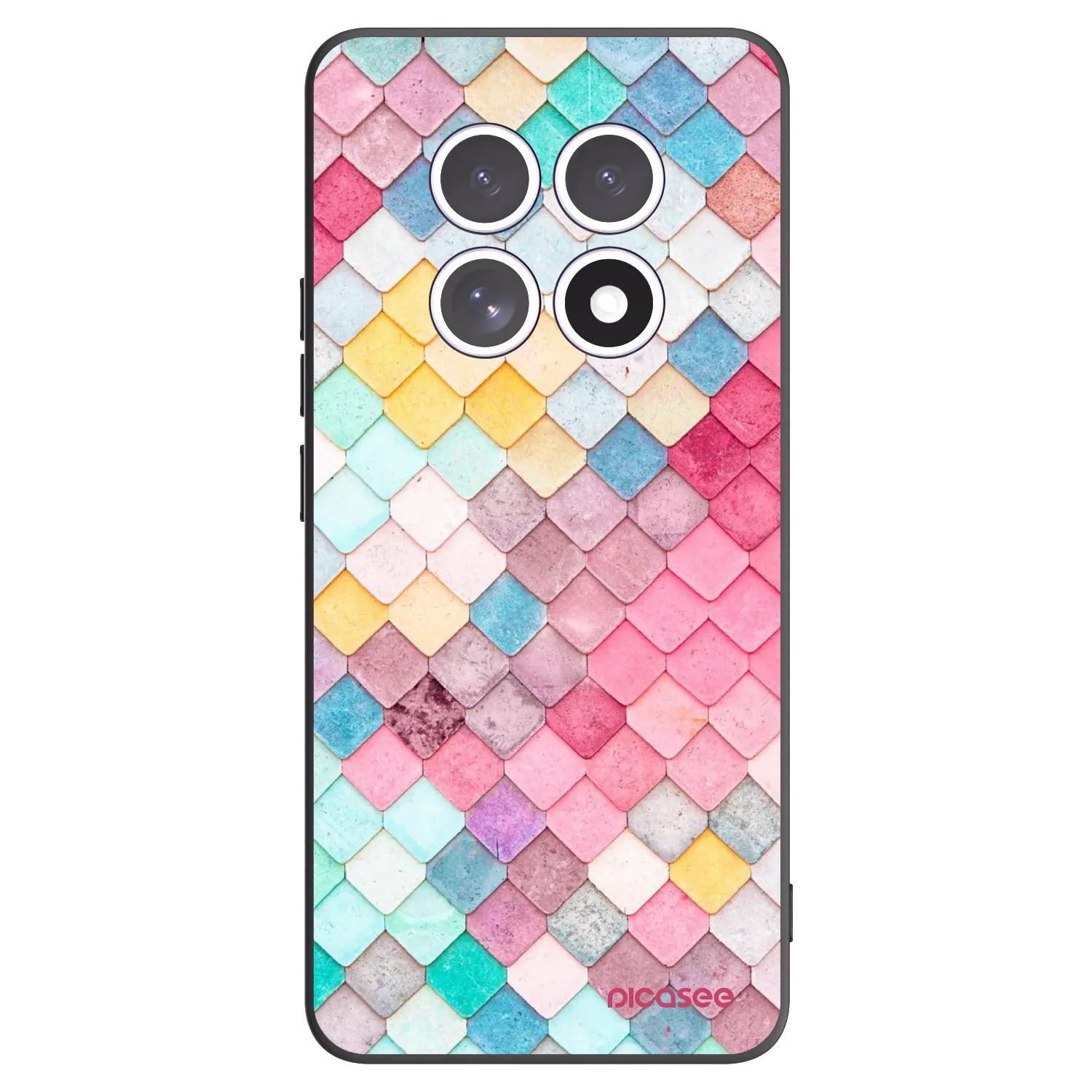 Picasee silikonski črni ovitek za Xiaomi Redmi Note 15 - Colorful roof