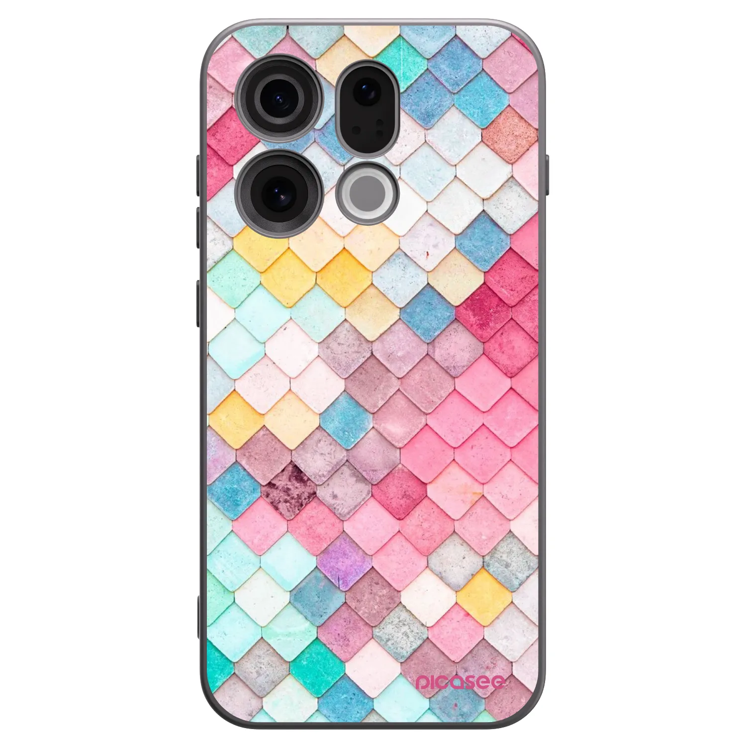 Picasee silikonski črni ovitek za OPPO Find X9 - Colorful roof