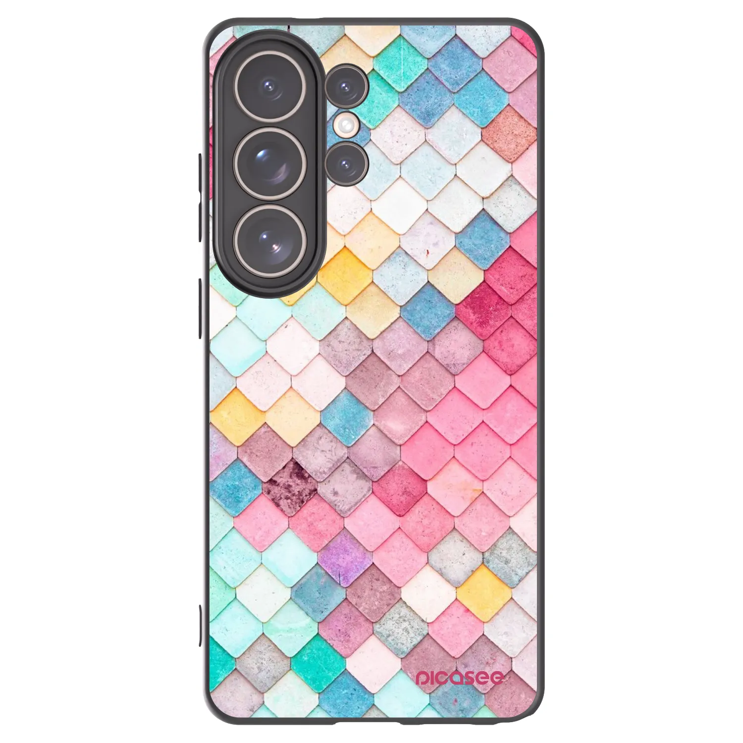 Picasee silikonski črni ovitek za Samsung Galaxy S26 Ultra - Colorful roof