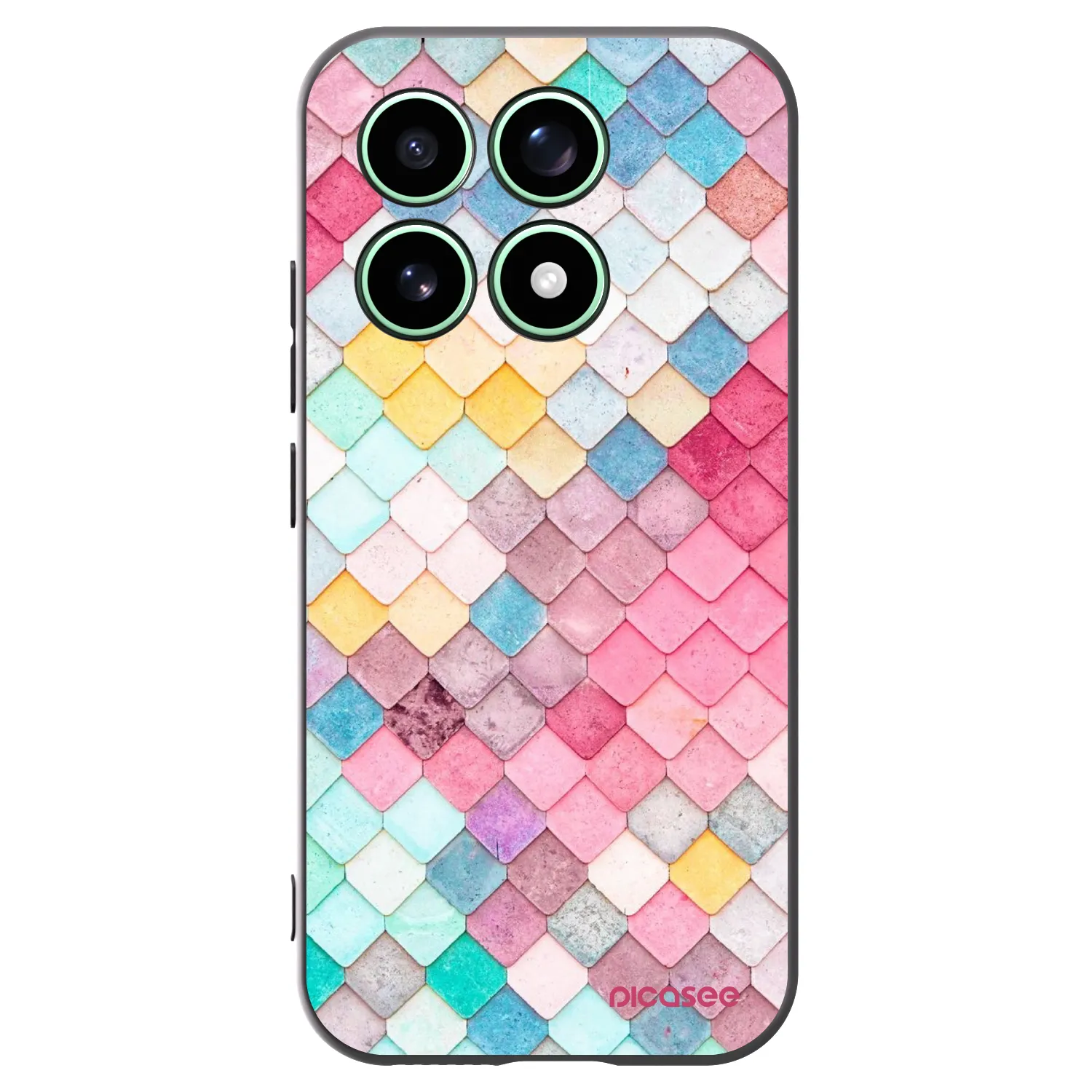 Picasee silikonski črni ovitek za Xiaomi 17 - Colorful roof