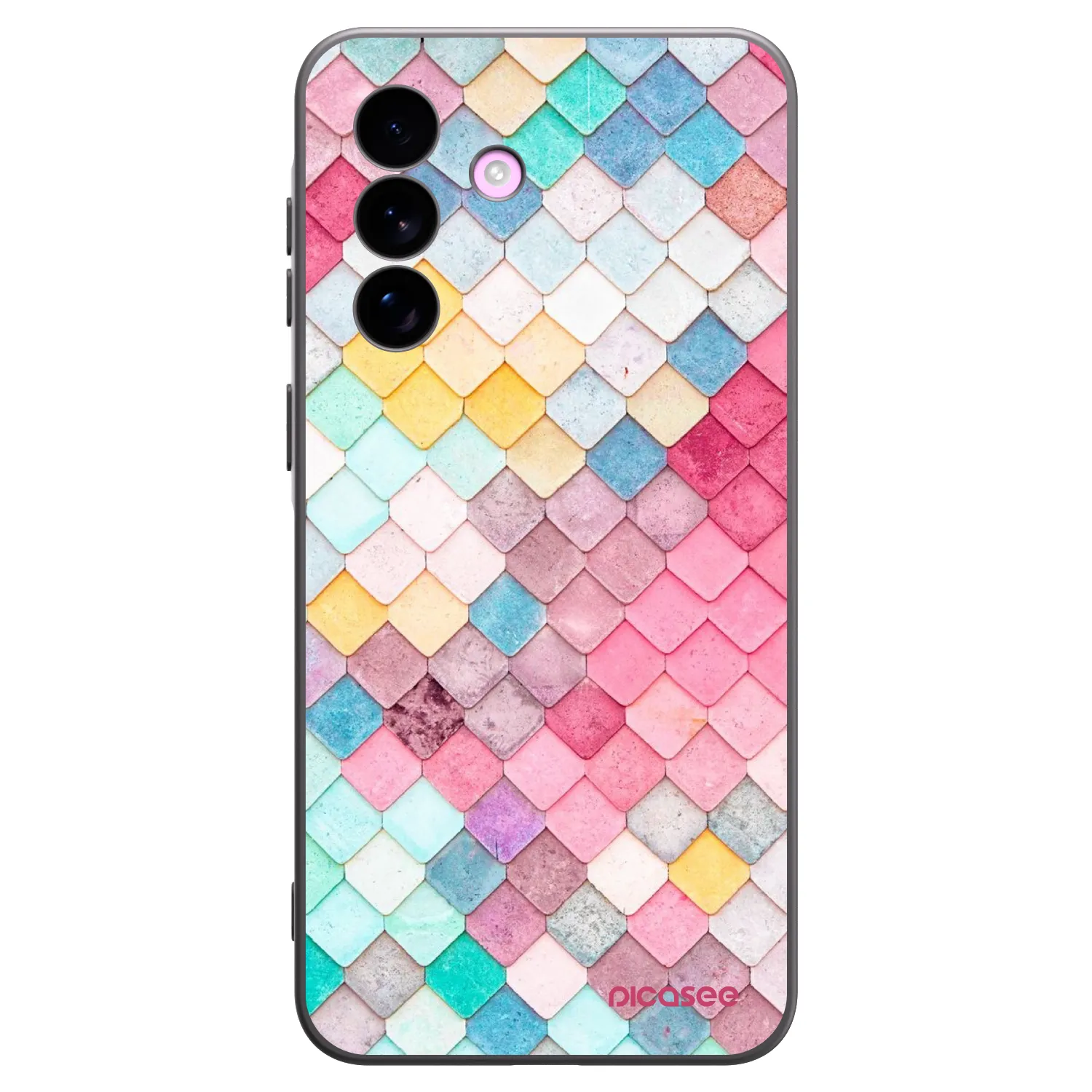 Picasee silikonski črni ovitek za Samsung Galaxy A57 5G - Colorful roof
