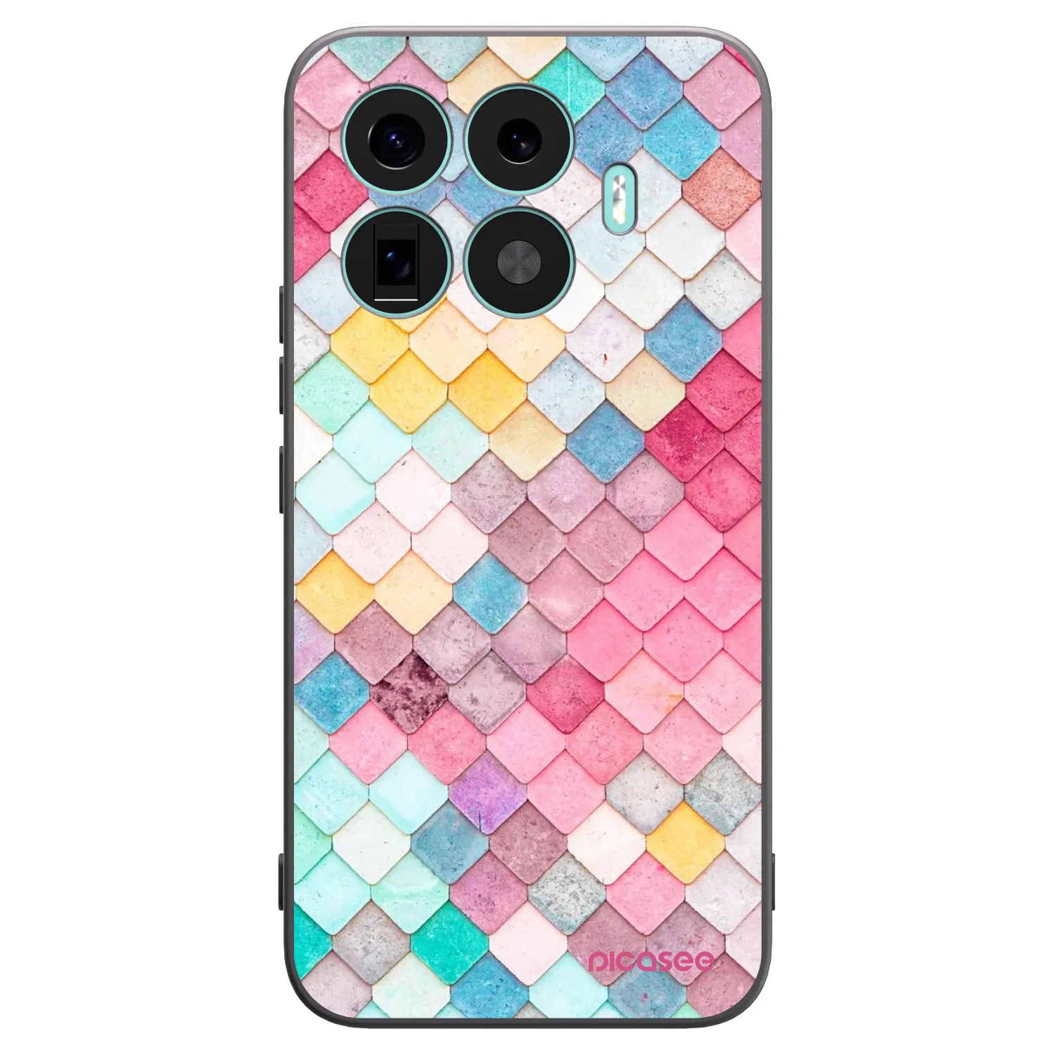 Picasee silikonski črni ovitek za Xiaomi 17T Pro - Colorful roof