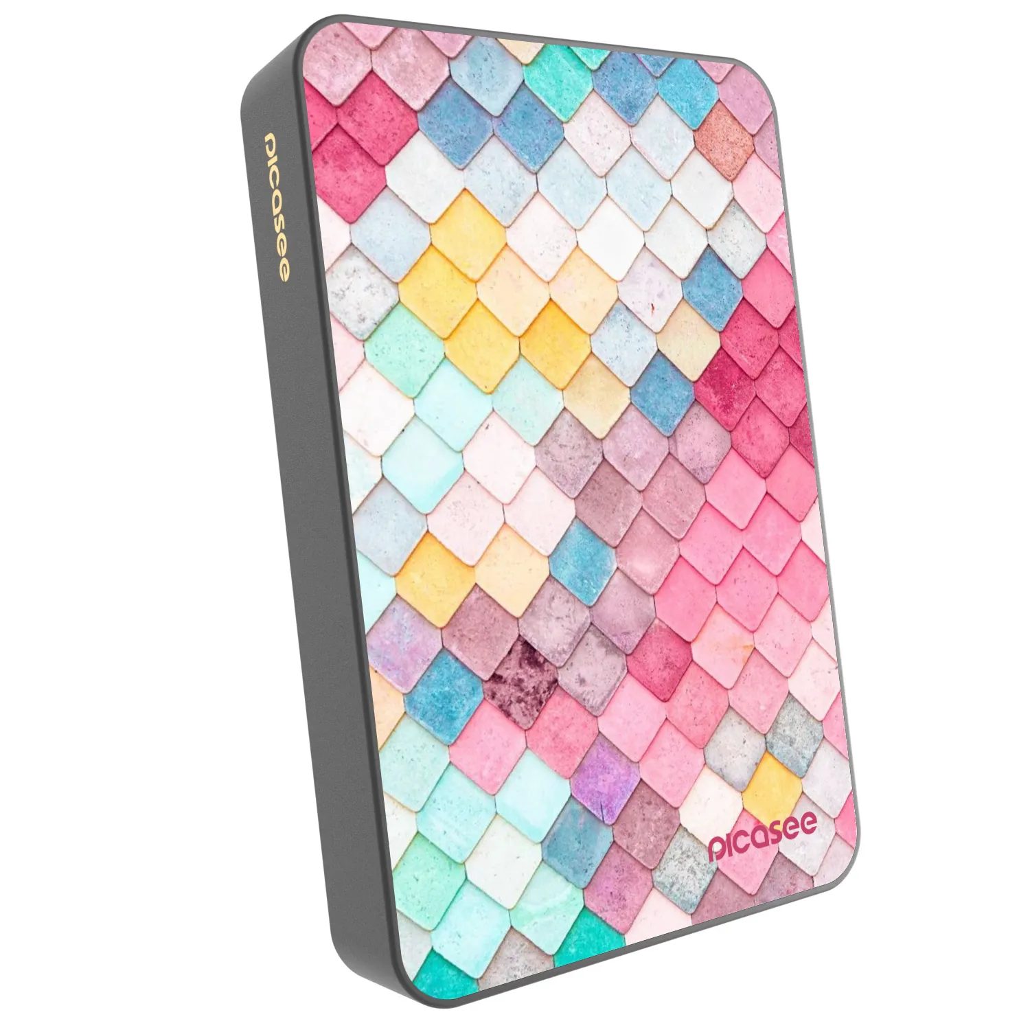 Picasee Prenosna baterija z MagSafe 10 000 mAh Siva - Colorful roof