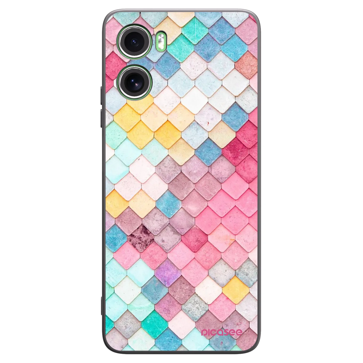 Picasee silikonski črni ovitek za Motorola Moto G06 - Colorful roof