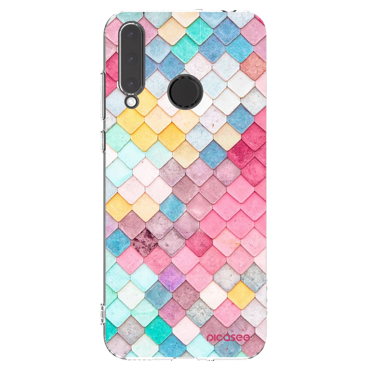 Picasee silikonski prozorni ovitek za Honor 20 Lite - Colorful roof