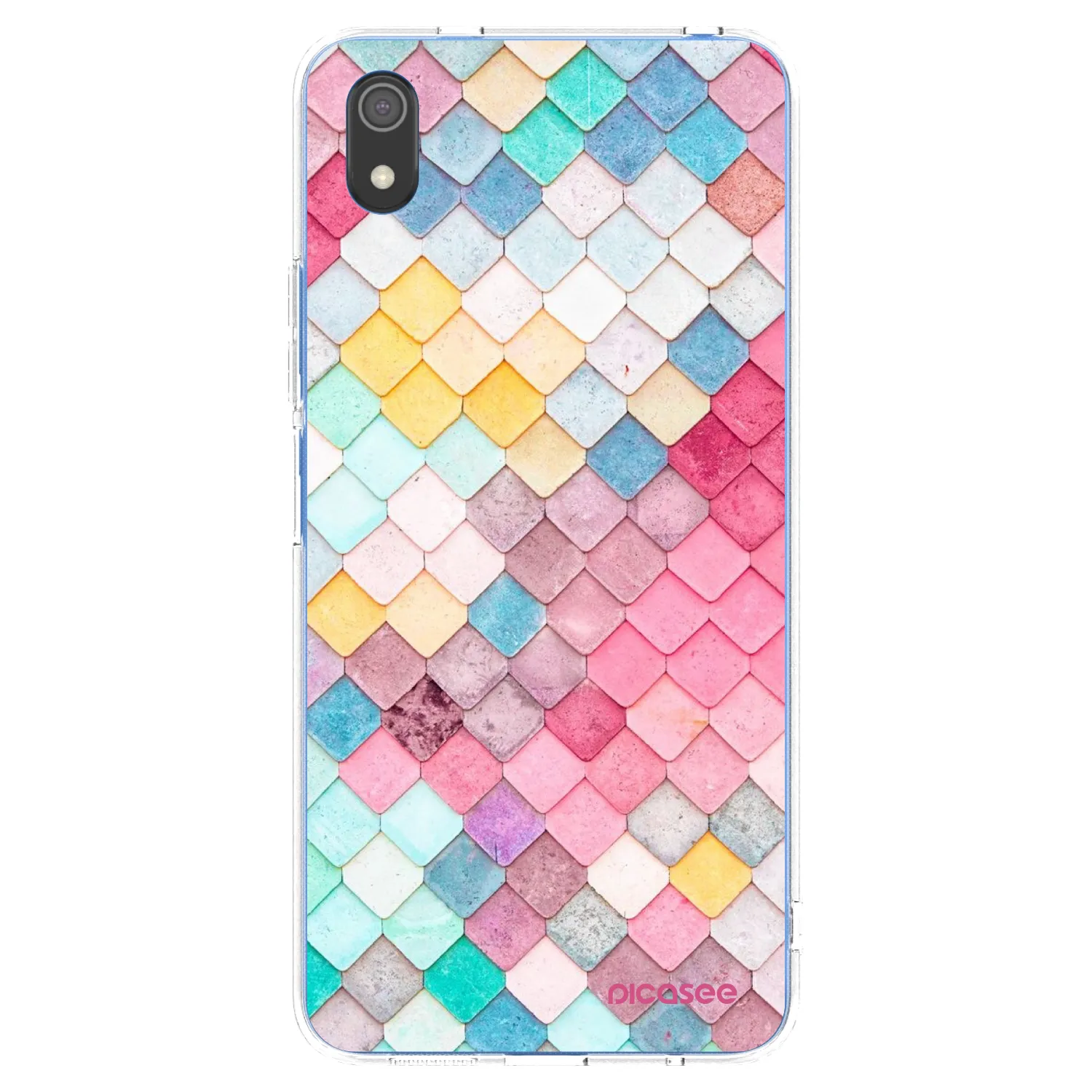 Picasee silikonski prozorni ovitek za Xiaomi Redmi 7A - Colorful roof