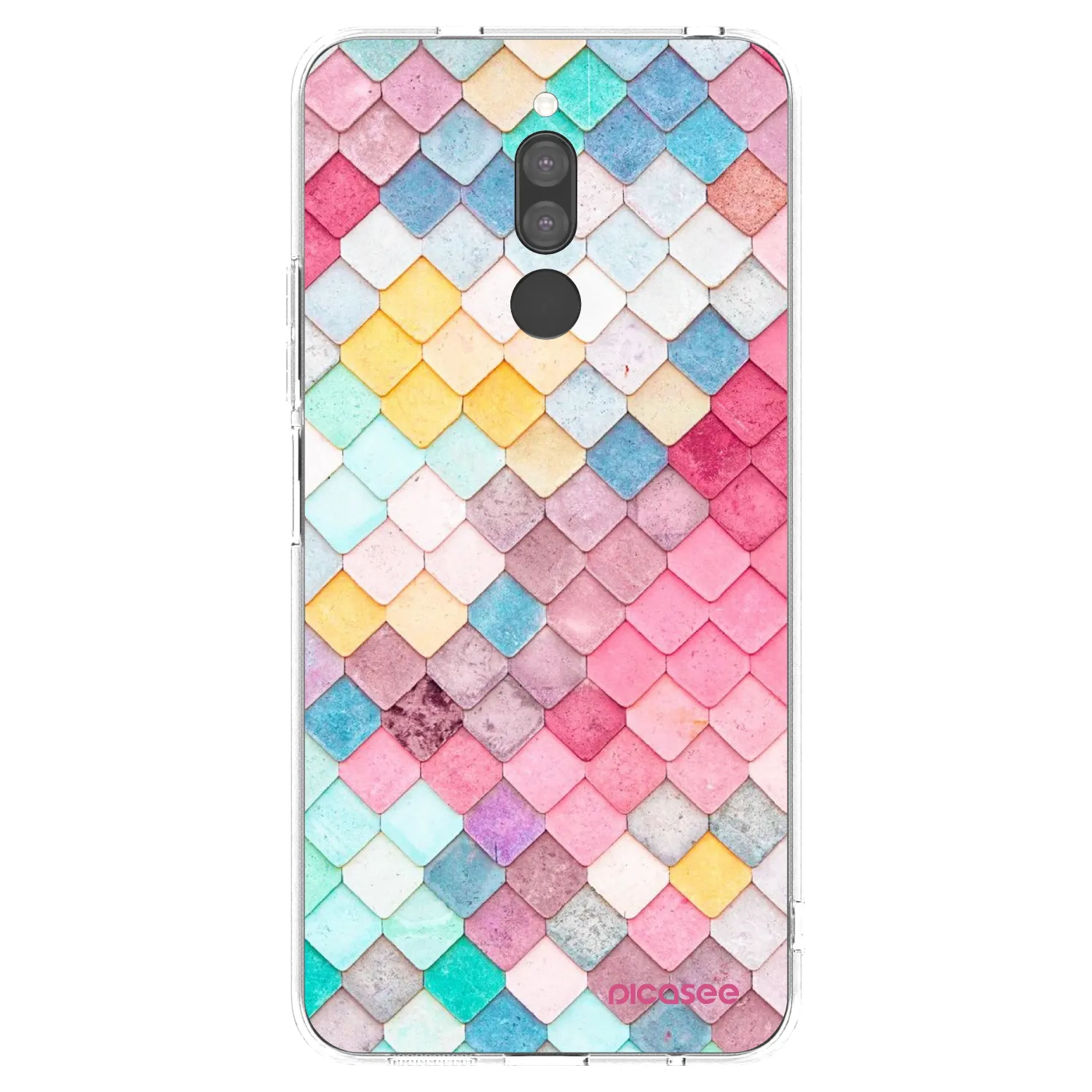 Picasee silikonski prozorni ovitek za Xiaomi Redmi 8 - Colorful roof