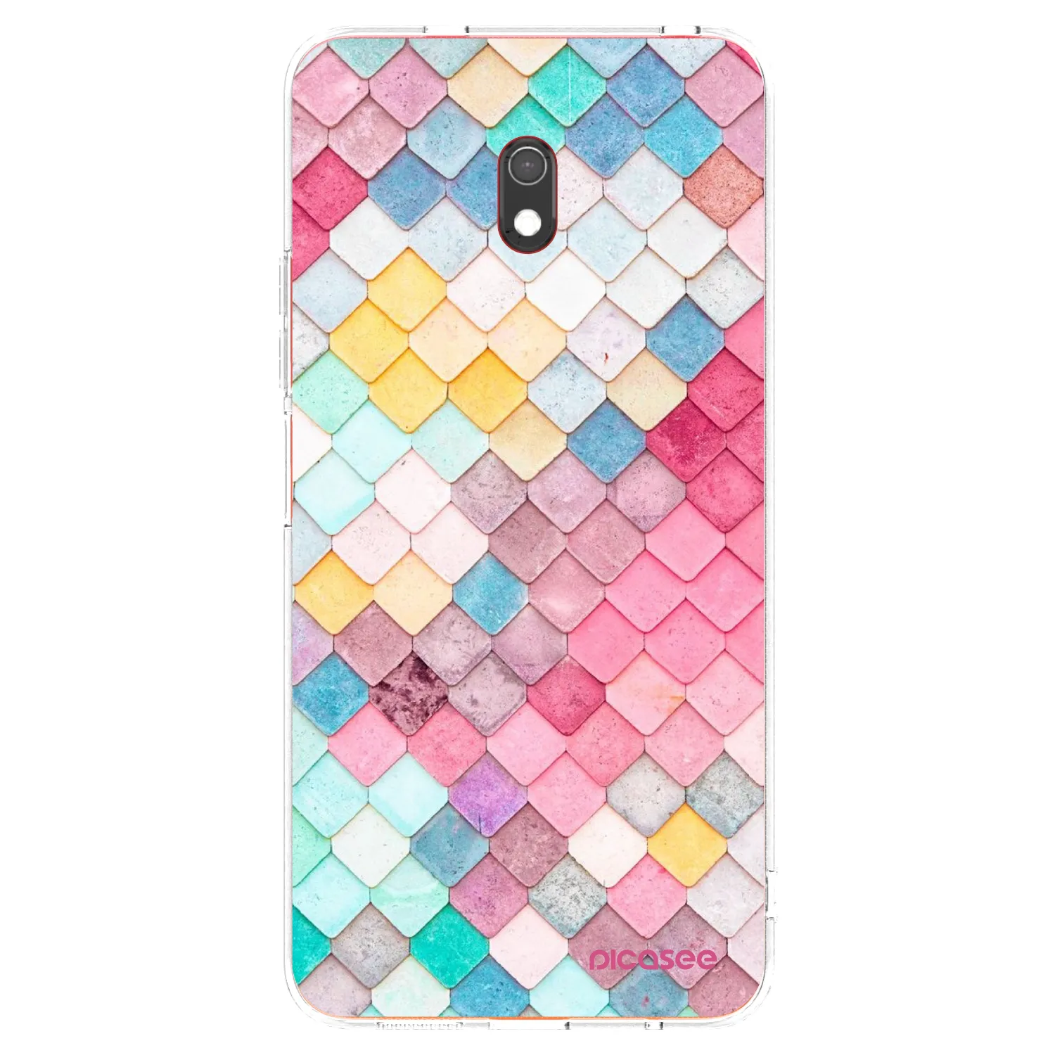 Picasee silikonski prozorni ovitek za Xiaomi Redmi 8A - Colorful roof
