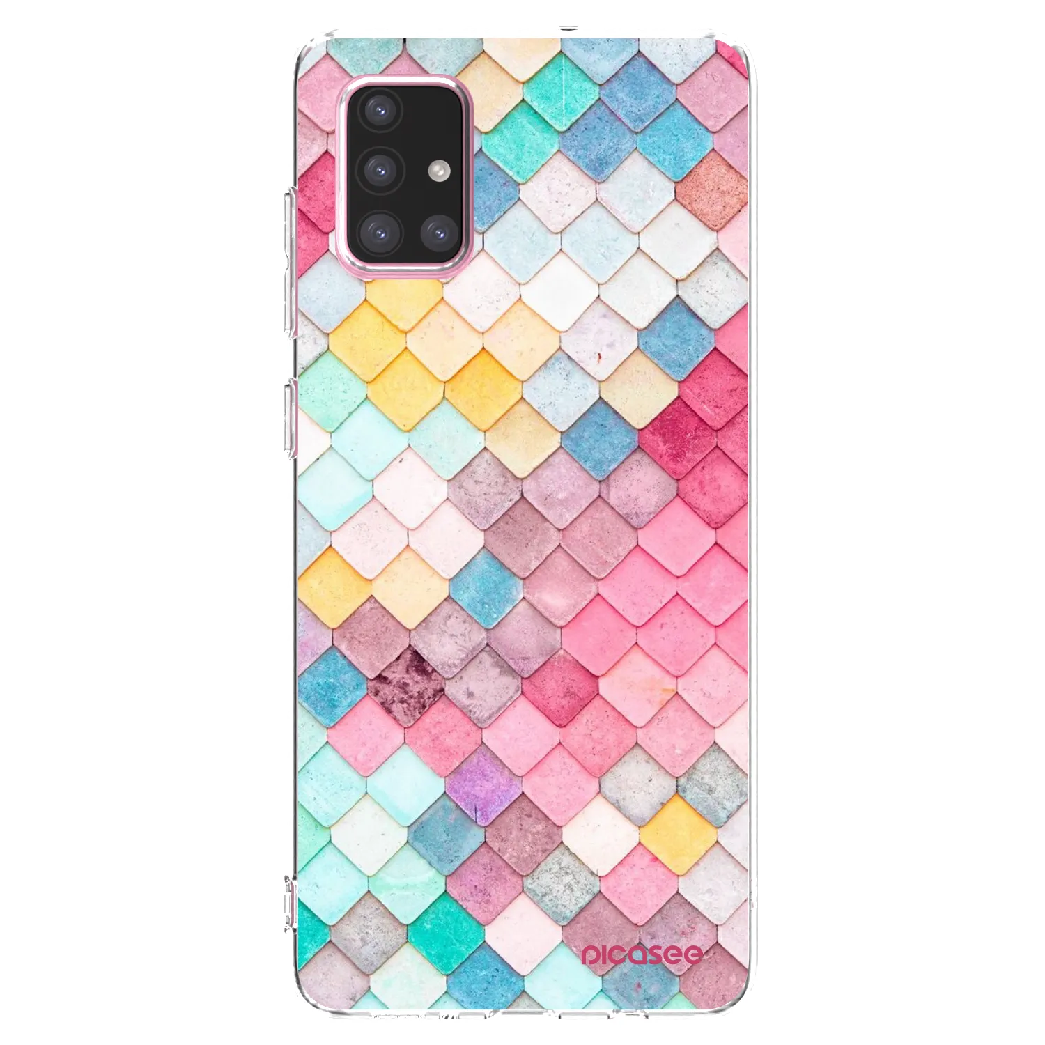 Picasee silikonski prozorni ovitek za Samsung Galaxy A71 A715F - Colorful roof