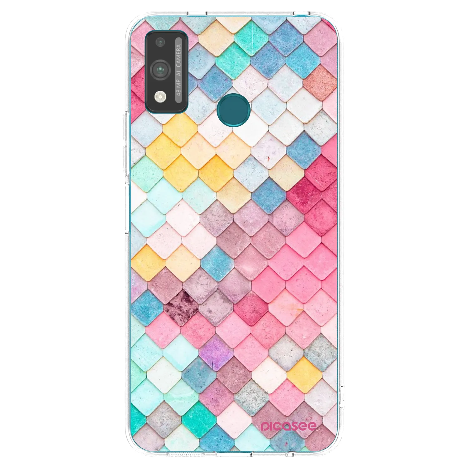 Picasee silikonski prozorni ovitek za Honor 9X Lite - Colorful roof