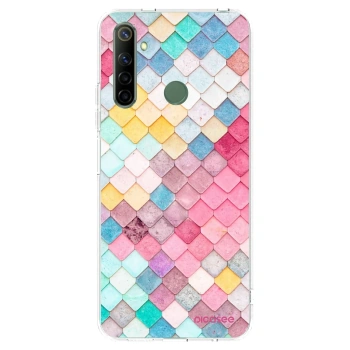 Picasee silikonski prozorni ovitek za Realme 6i - Colorful roof
